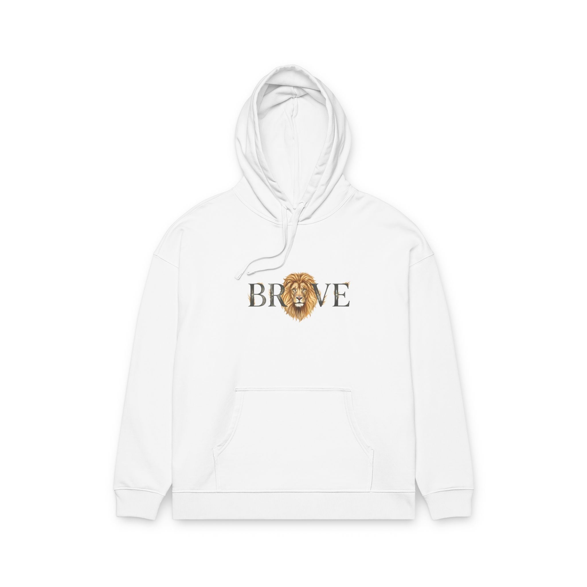 Brave Lion Hoodie — Inspirational Graphic Pullover