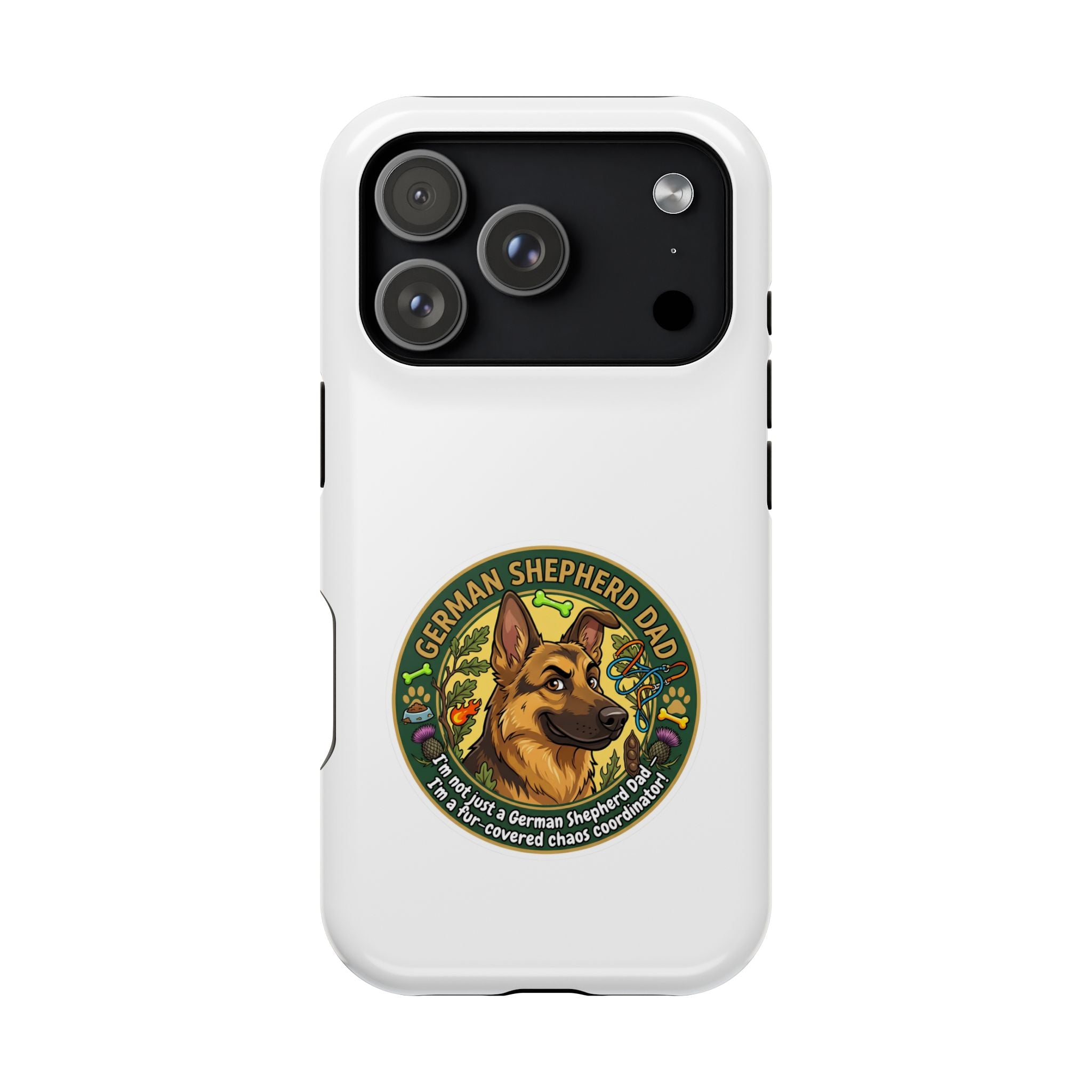 German Shepherd Dad Magnetic Impact-Resistant Phone Case