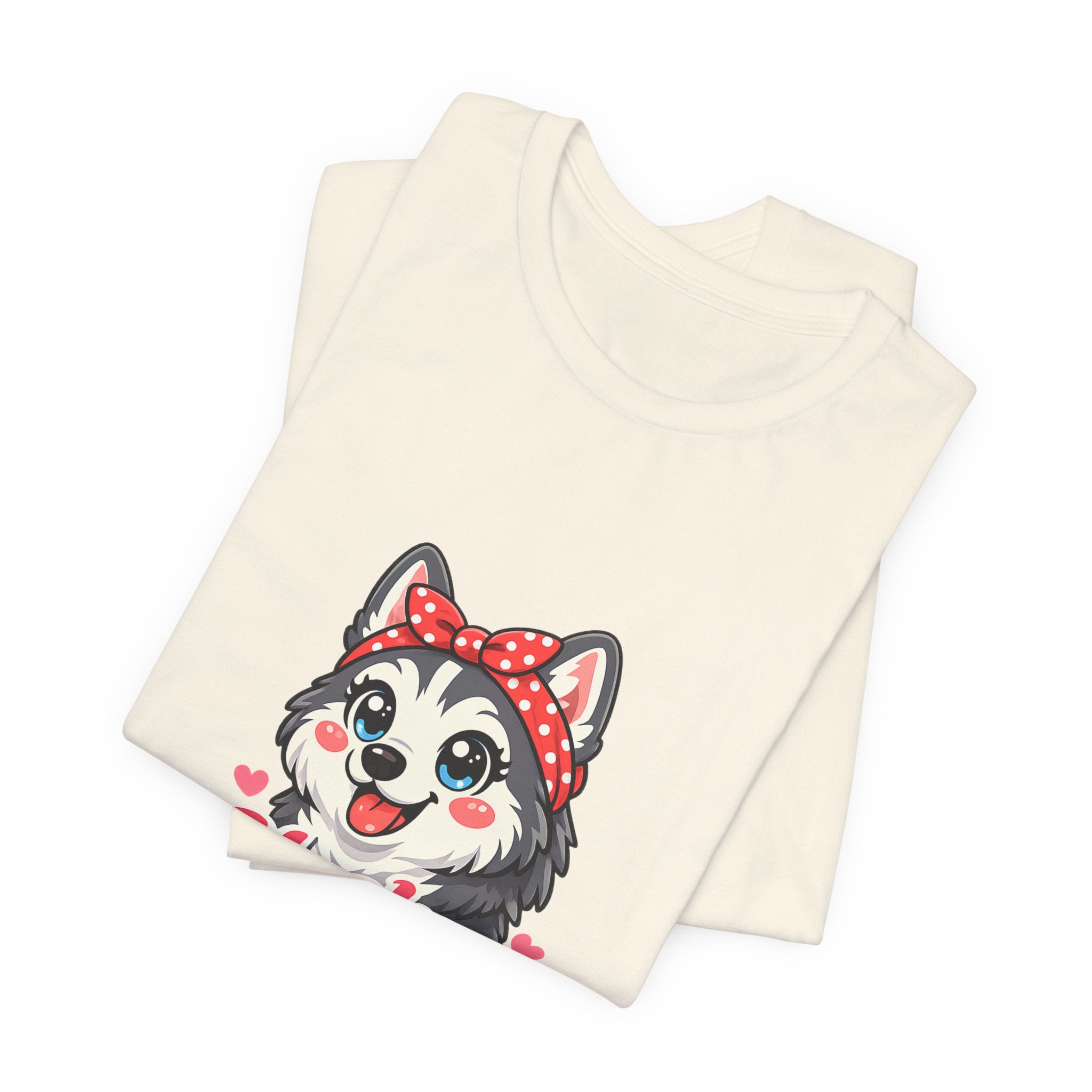 Husky Mom T-Shirt — Cute Cartoon Husky Mom Tee