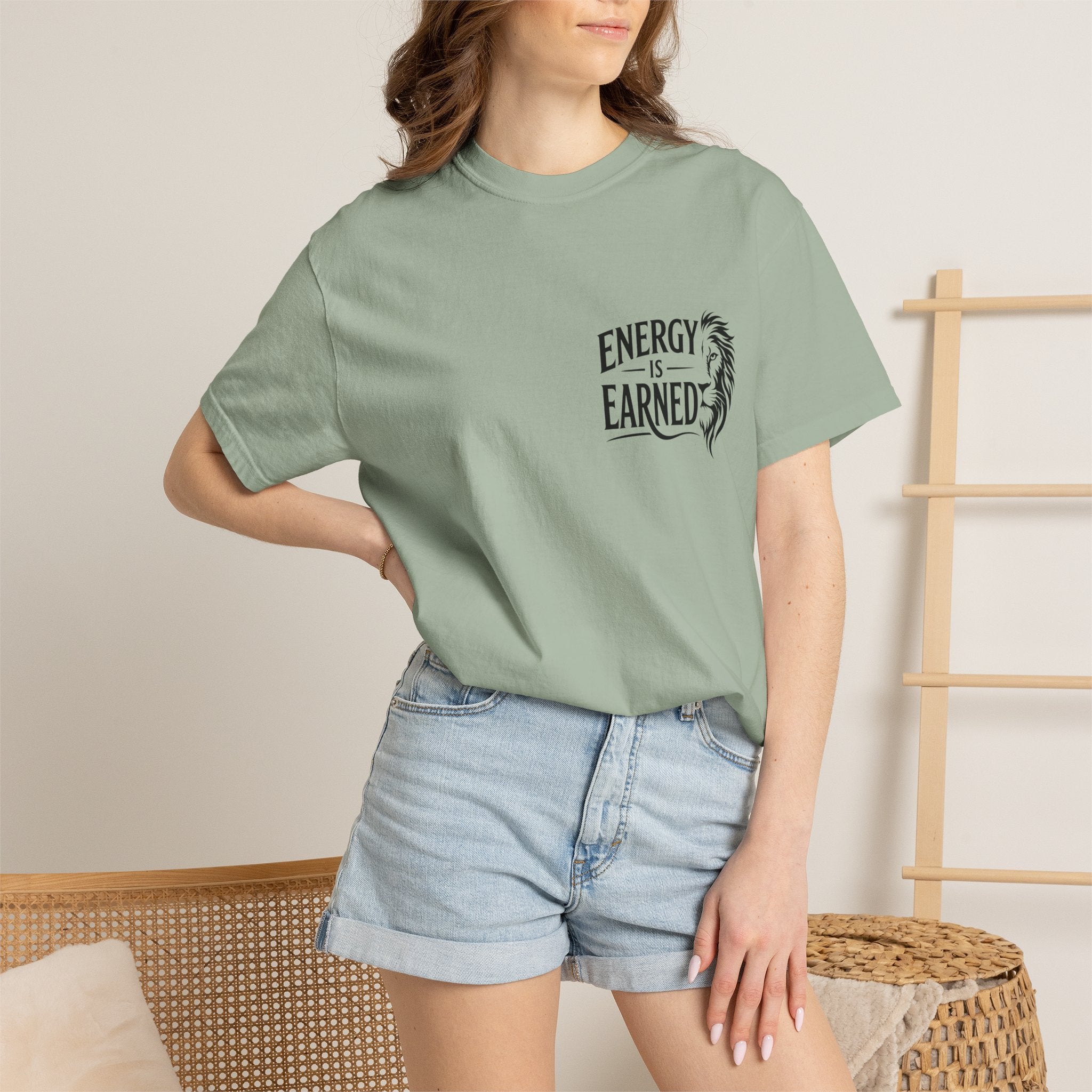 Energy Is Earned T-Shirt — Motivational Fitness Tee