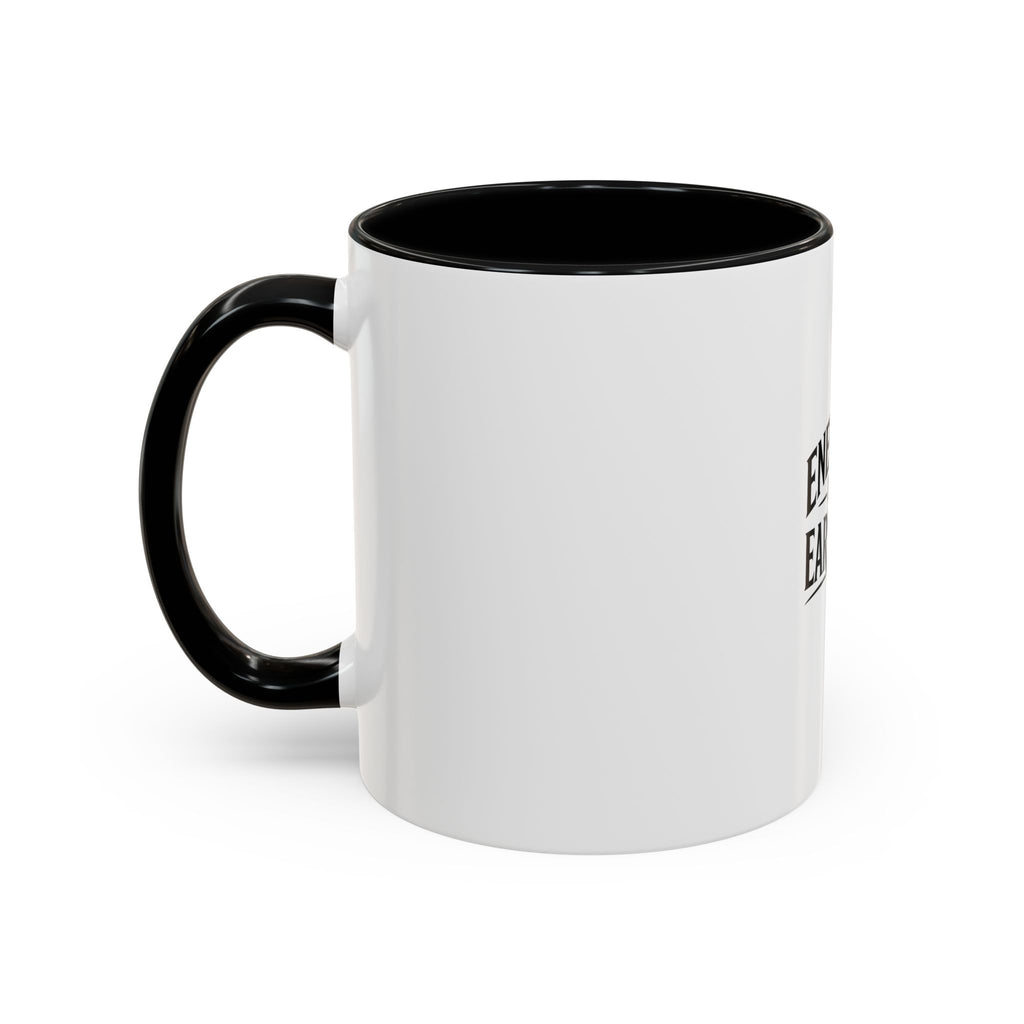 Energy Is Earned Coffee Mug — Motivational Lion Accent Mug (11/15oz)