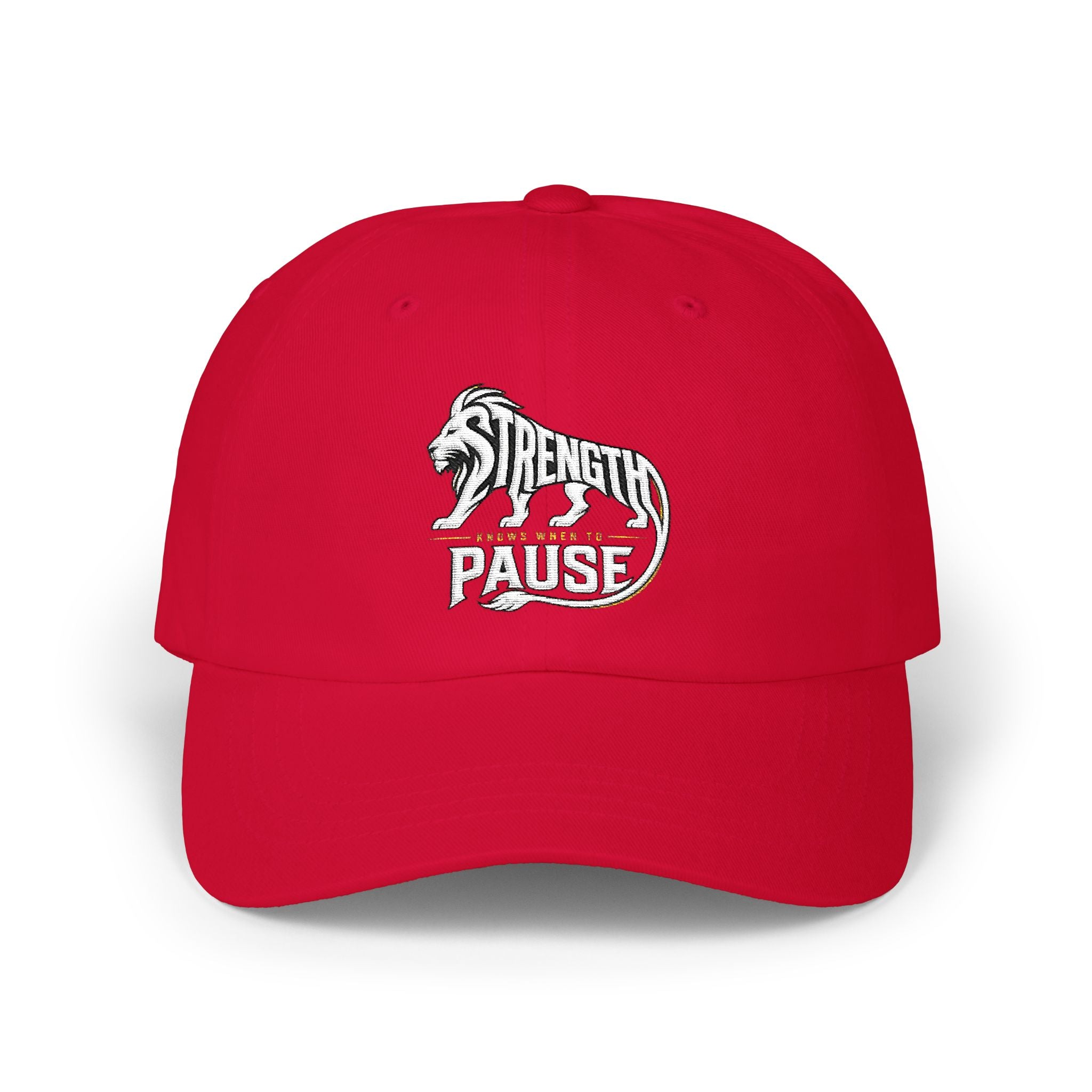 Dad Cap — 'Strength in Paws' Embroidered Bear Logo