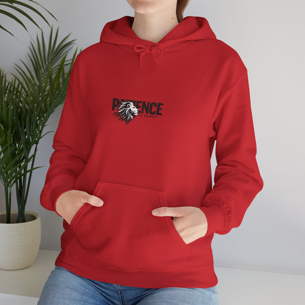 Patience Floral Hoodie — Minimalist Inspirational Graphic Sweatshirt