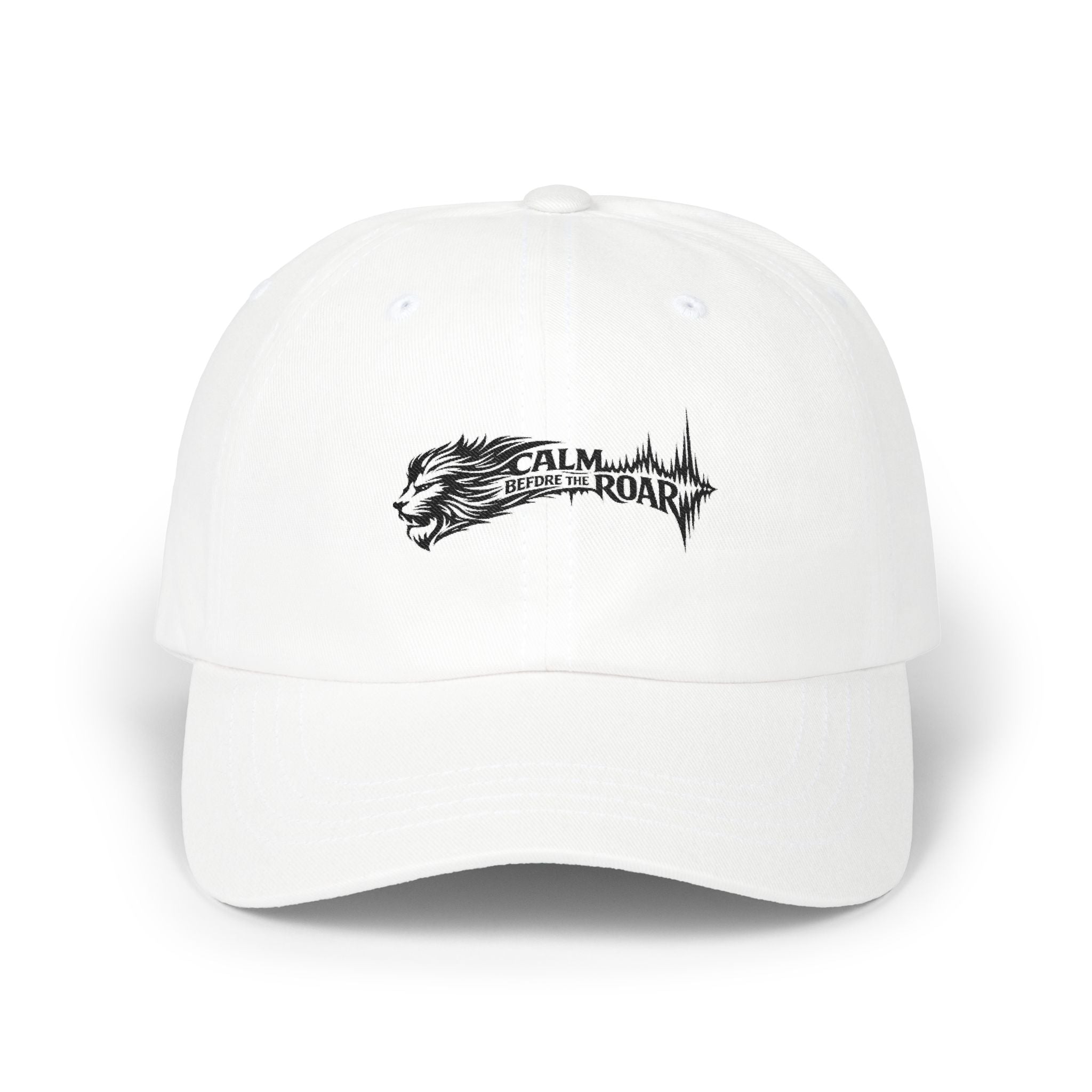 Dad Cap — 'Calm Before the Roar' Lion Graphic Baseball Hat