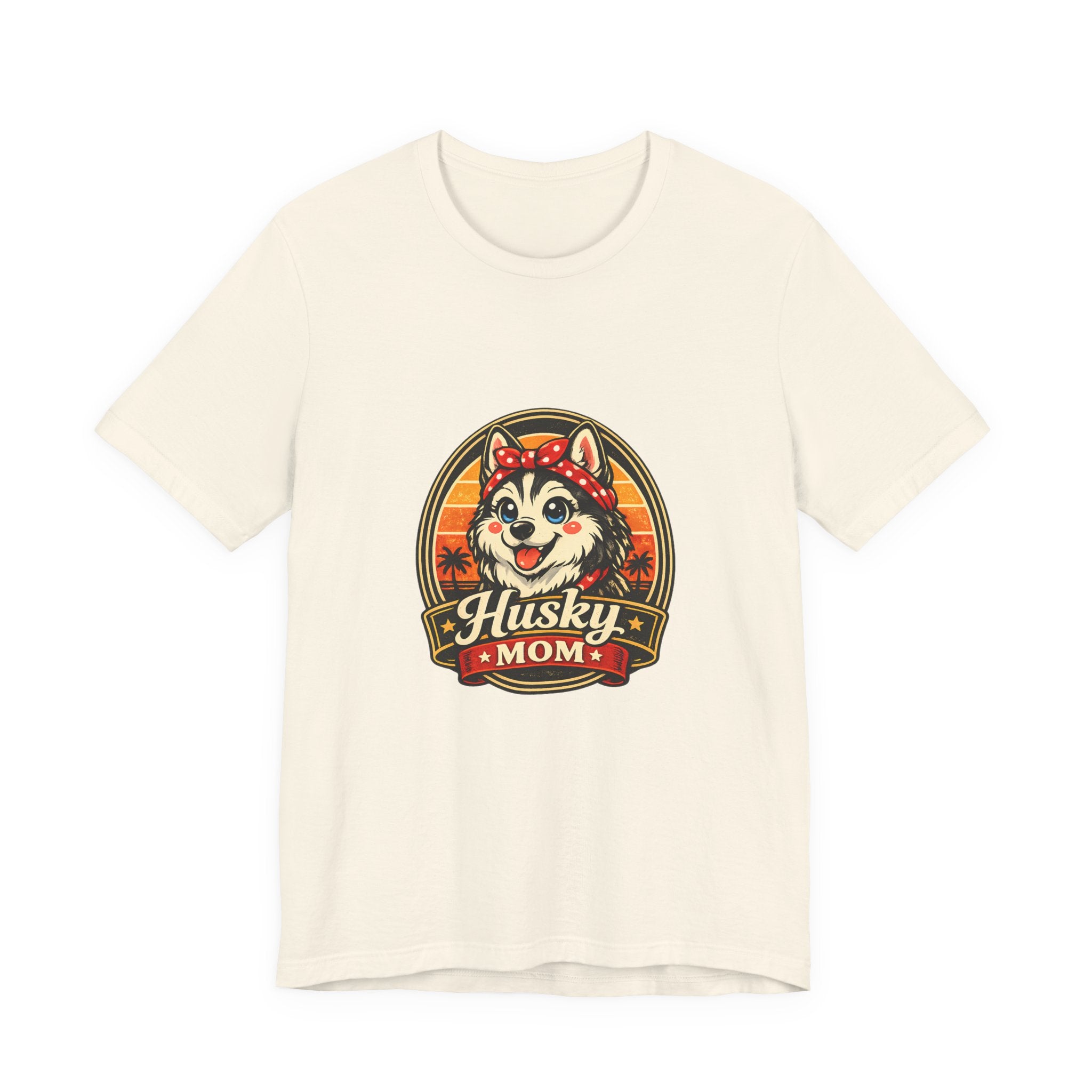 Husky Mom T‑Shirt — Retro Husky Pet Mom Tee