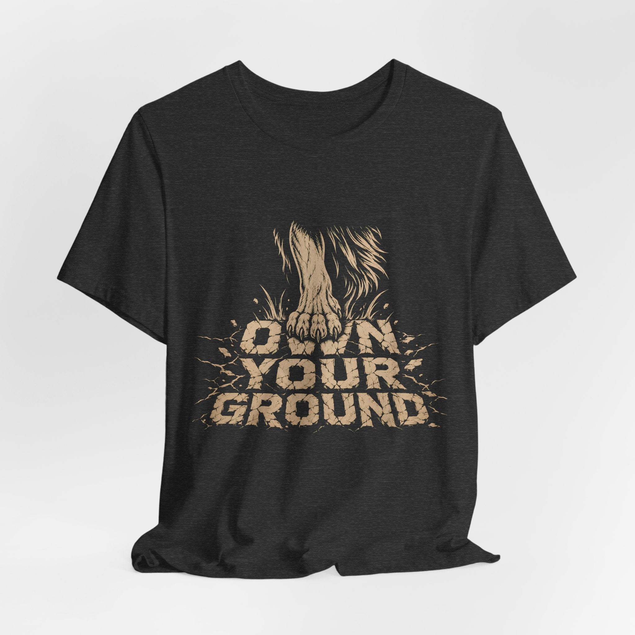 T‑Shirt — Own Your Ground Graphic Tee (Boot Print Design)