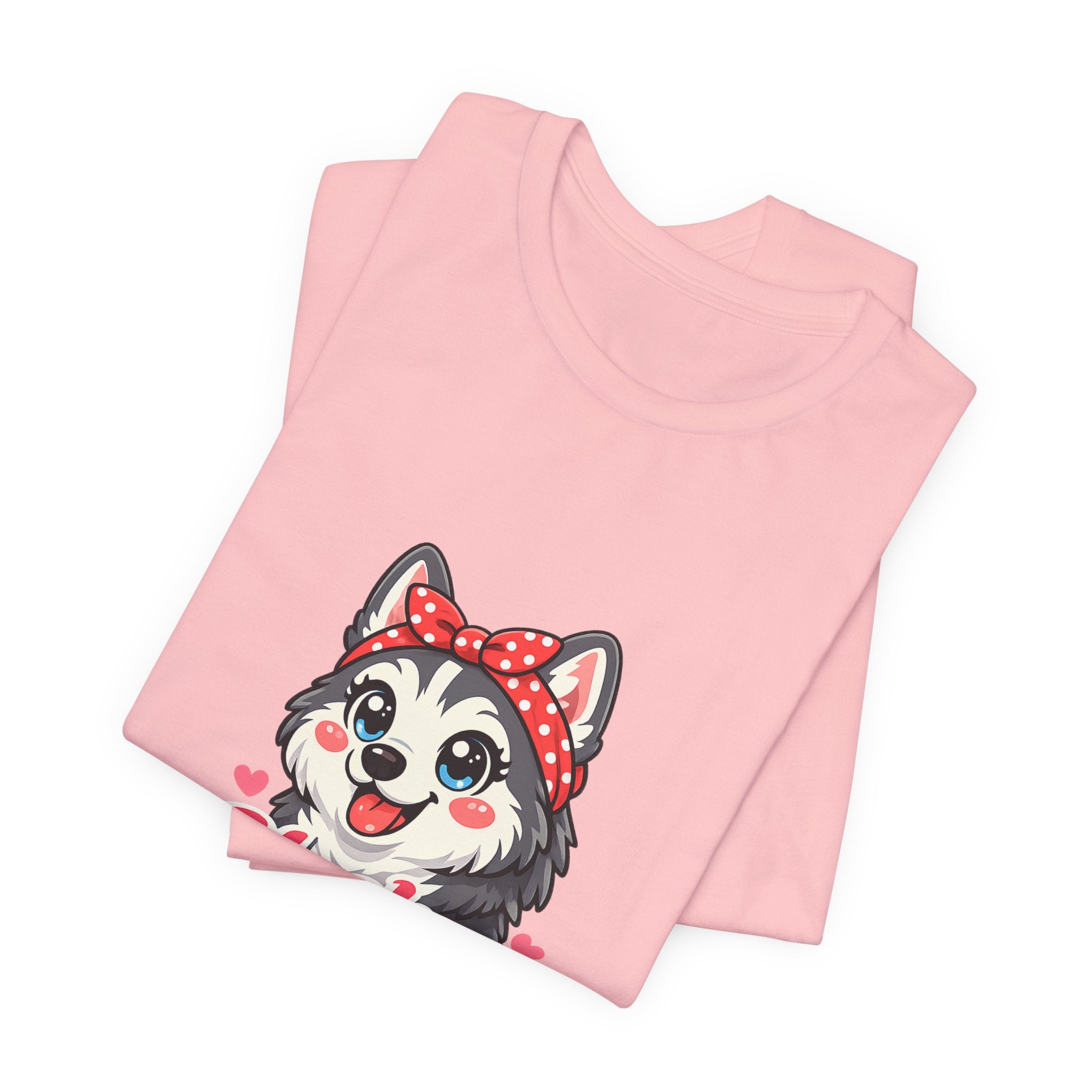 Husky Mom T-Shirt — Cute Cartoon Husky Mom Tee