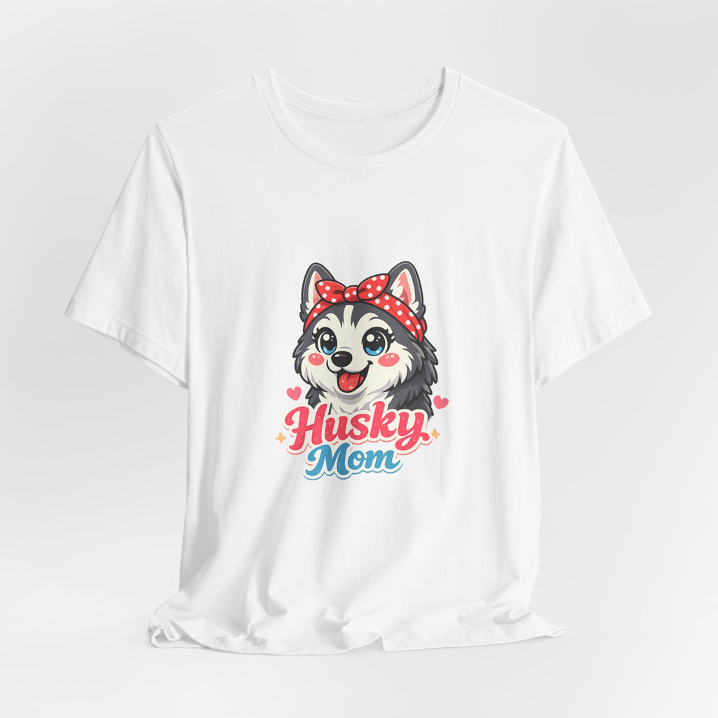 Husky Mom T-Shirt — Cute Cartoon Husky Mom Tee