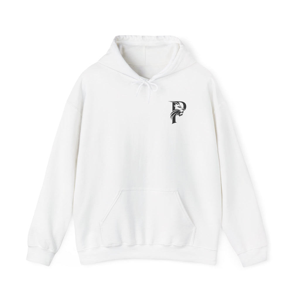P Introductory Logo Hoodie — Minimalist Monogram Chest Print