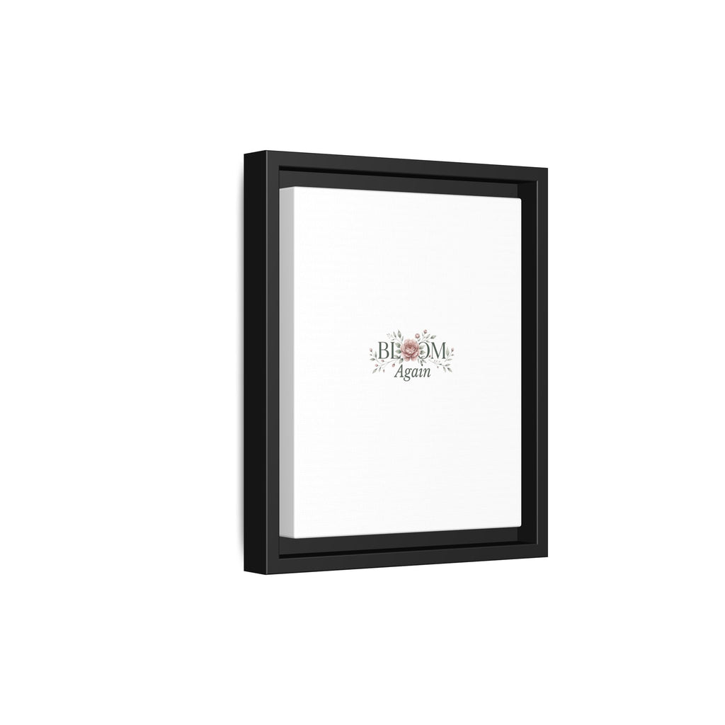 Bless Me Again Floral Matte Canvas Print, Framed Wall Art