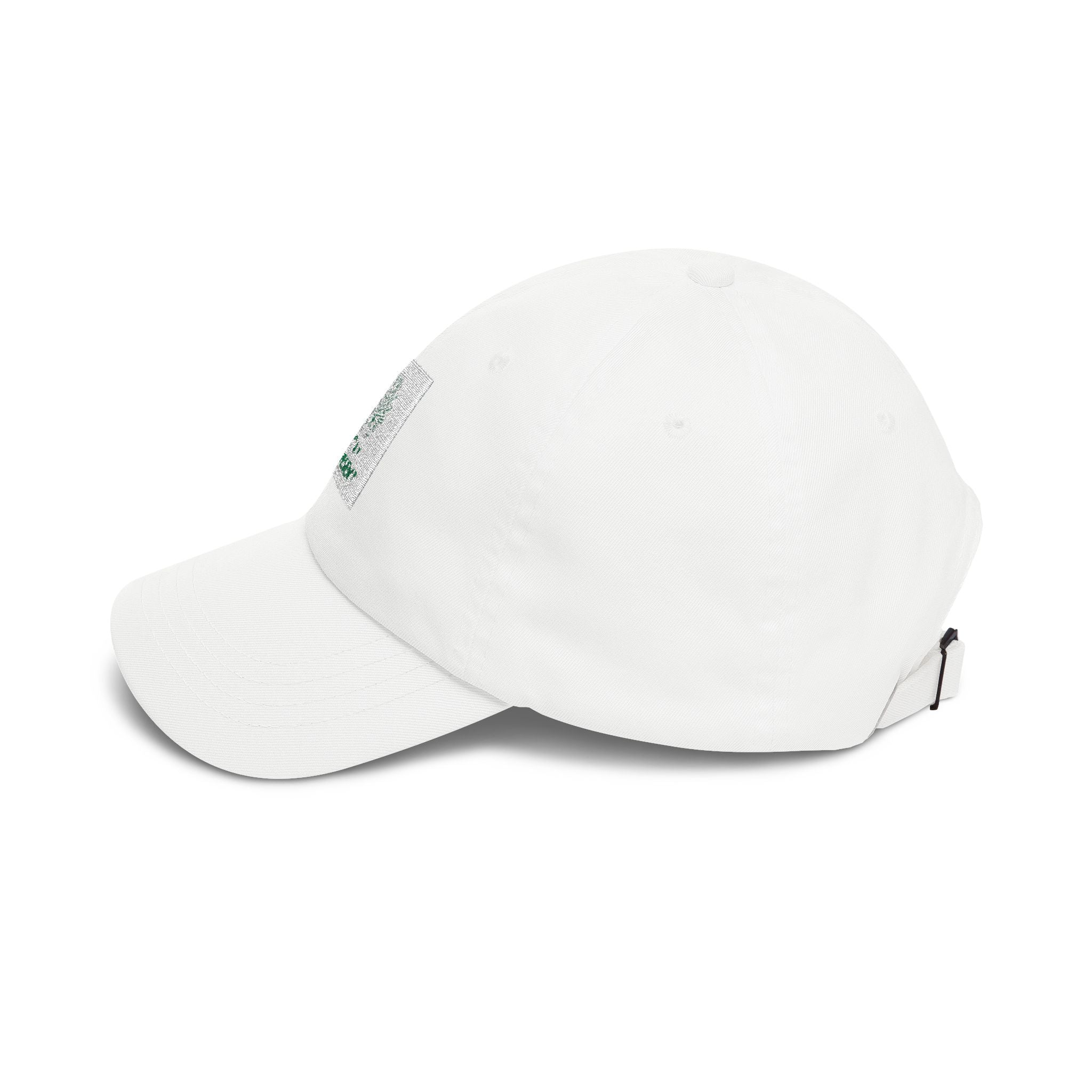 Dad Cap — "Stay Present" Minimal Tree Embroidered Baseball Hat