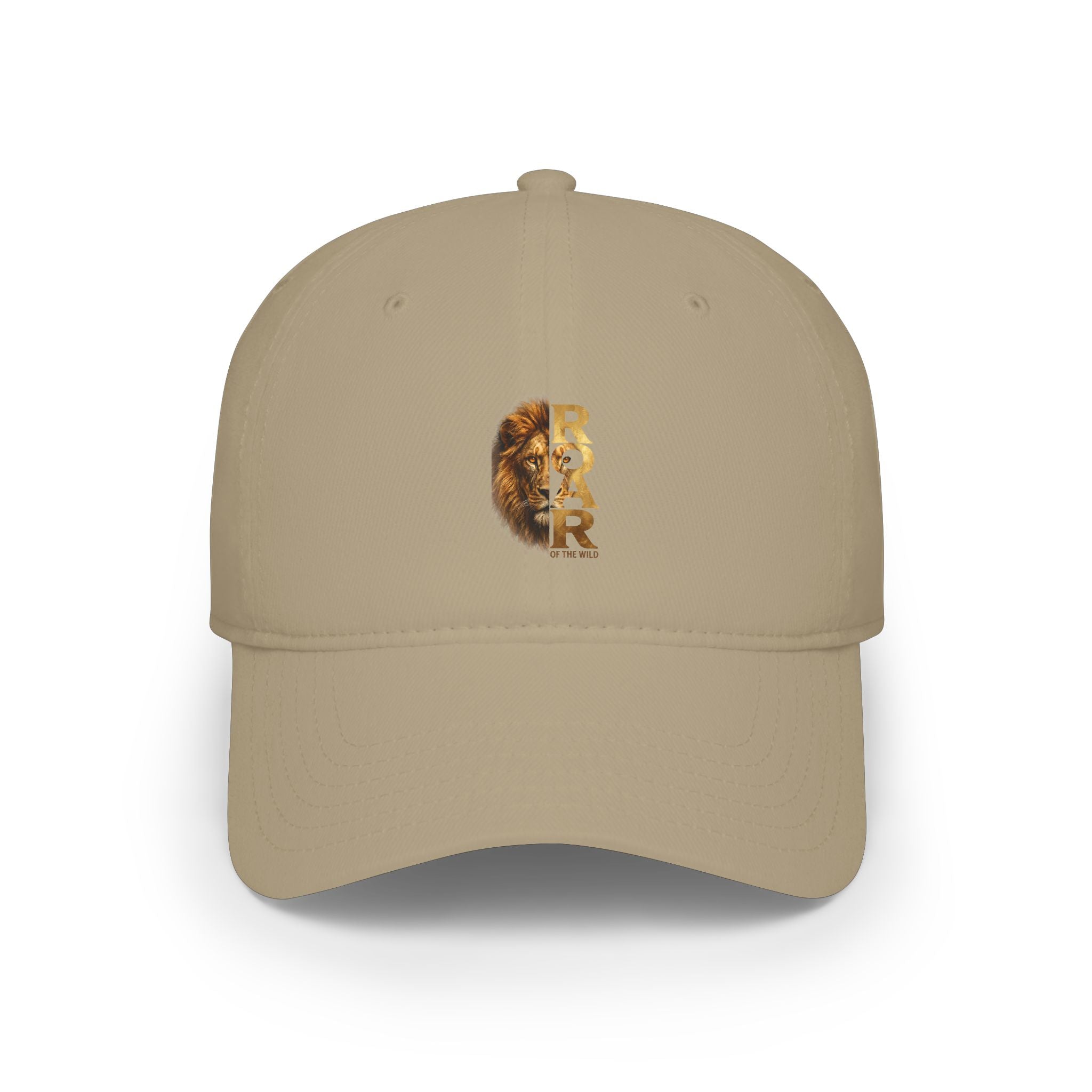 Lion Profile Baseball Cap - Minimalist Animal Crest Hat