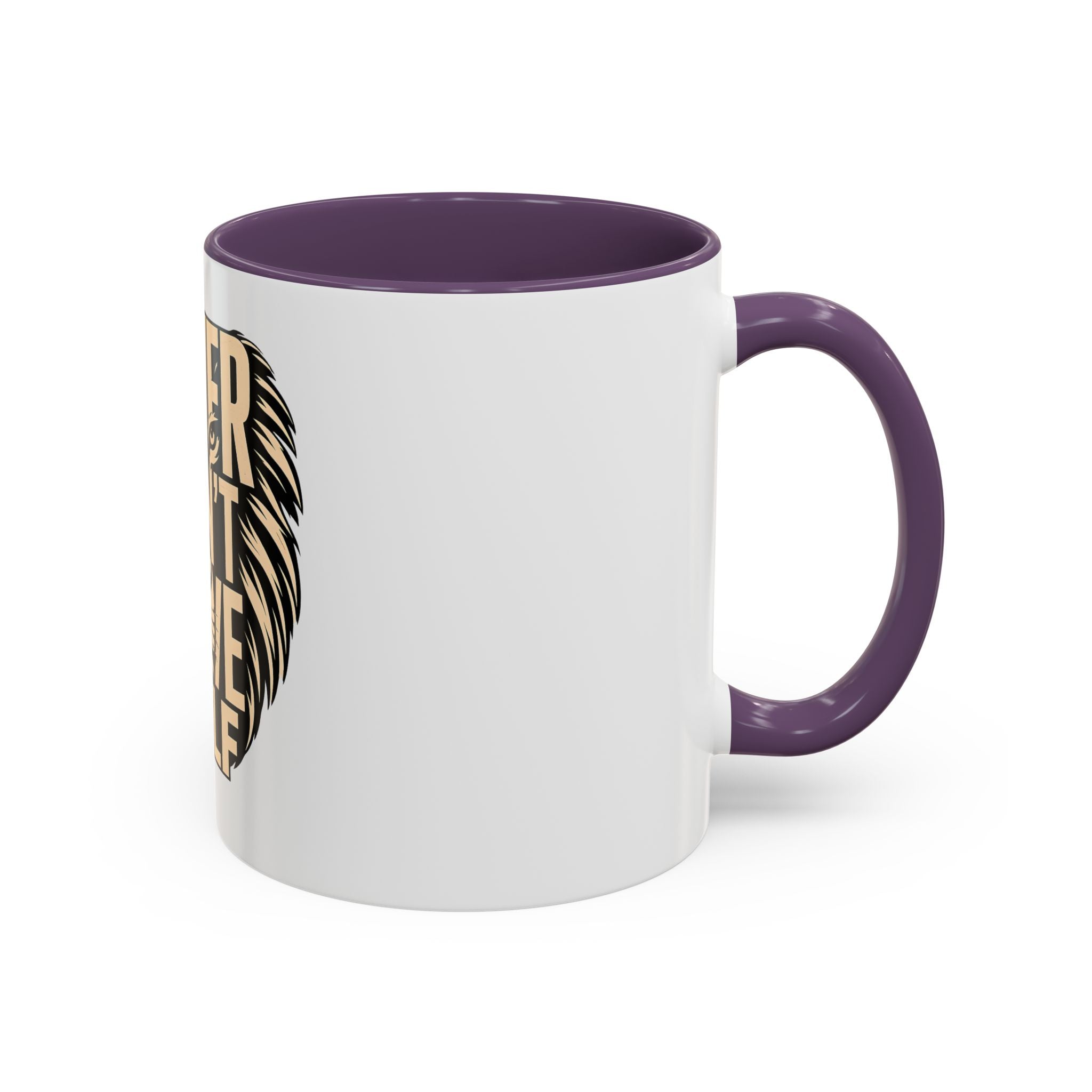 Power Doesn't Prove Itself Lion Accent Coffee Mug — Motivational 11/15oz