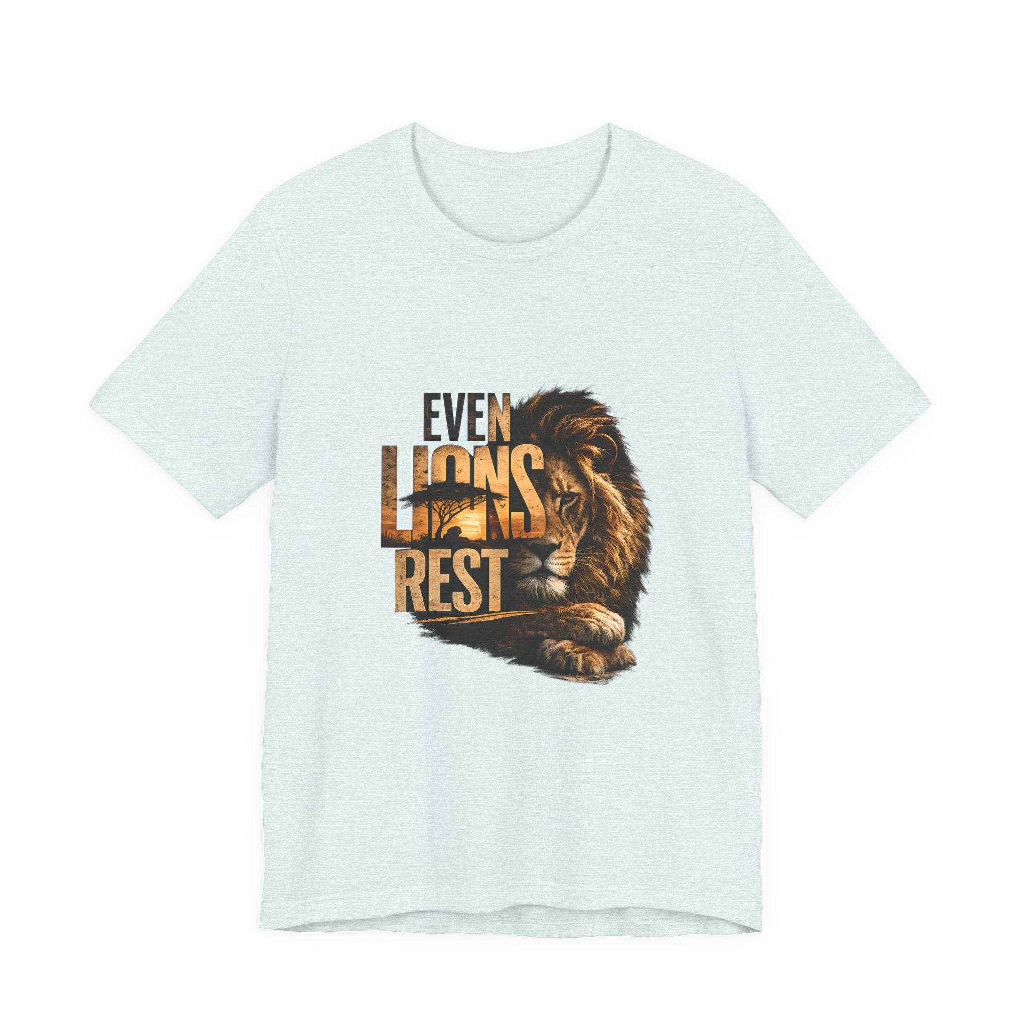 Even Lions Rest T-Shirt — Relaxed Lion Graphic Tee