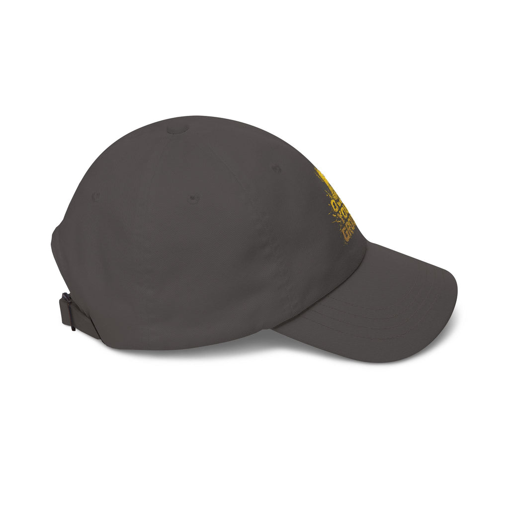 Dad Cap — 'Hold Your Ground' Distressed Yellow Graphic Baseball Hat