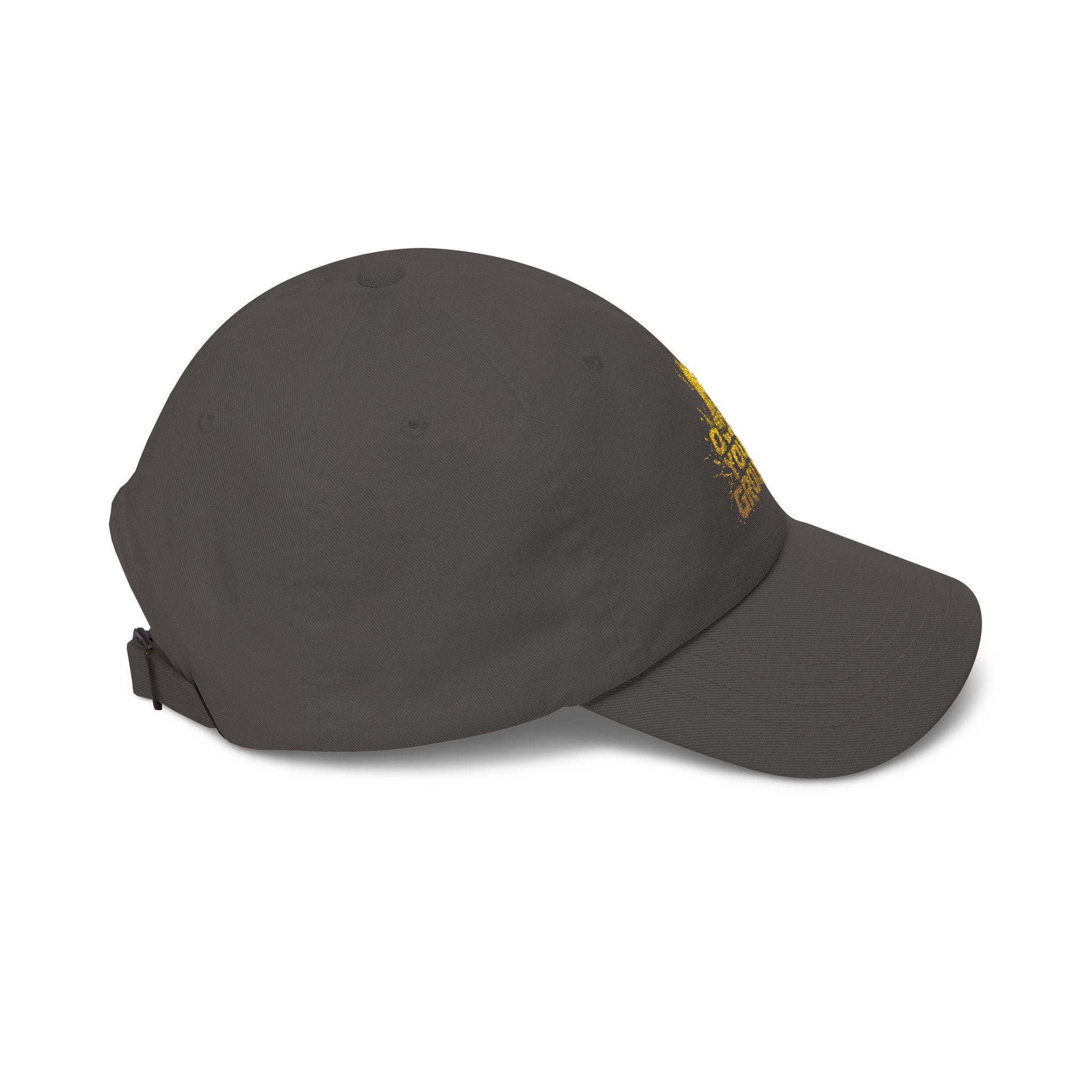Dad Cap — 'Hold Your Ground' Distressed Yellow Graphic Baseball Hat