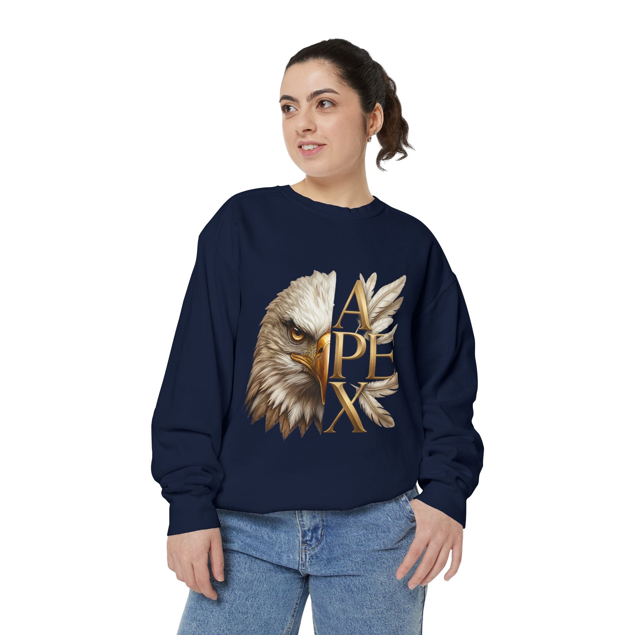 Eagle Apex Sweatshirt — Bold Patriotic Eagle Graphic Crewneck