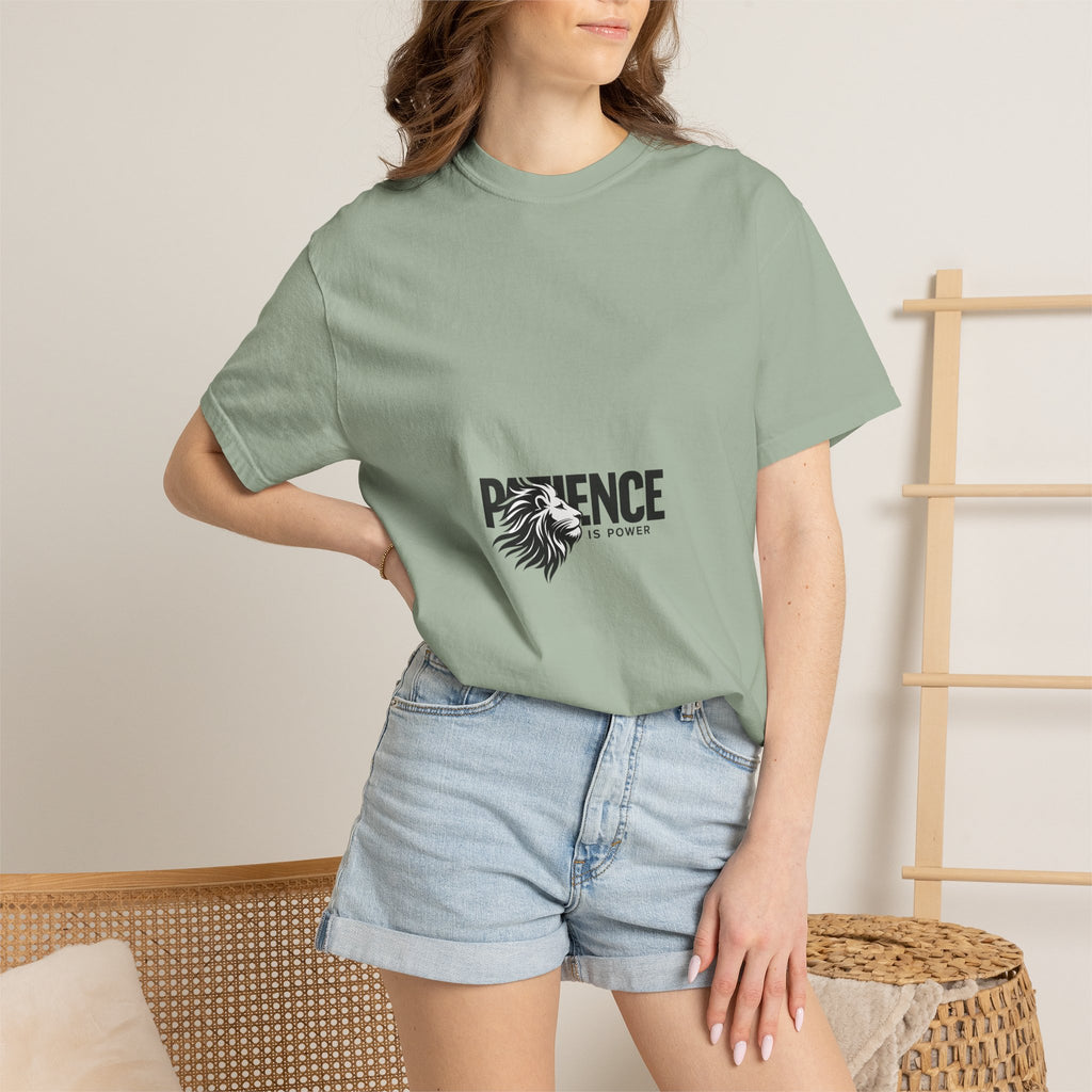 Patience Is Power Lion Graphic T-Shirt
