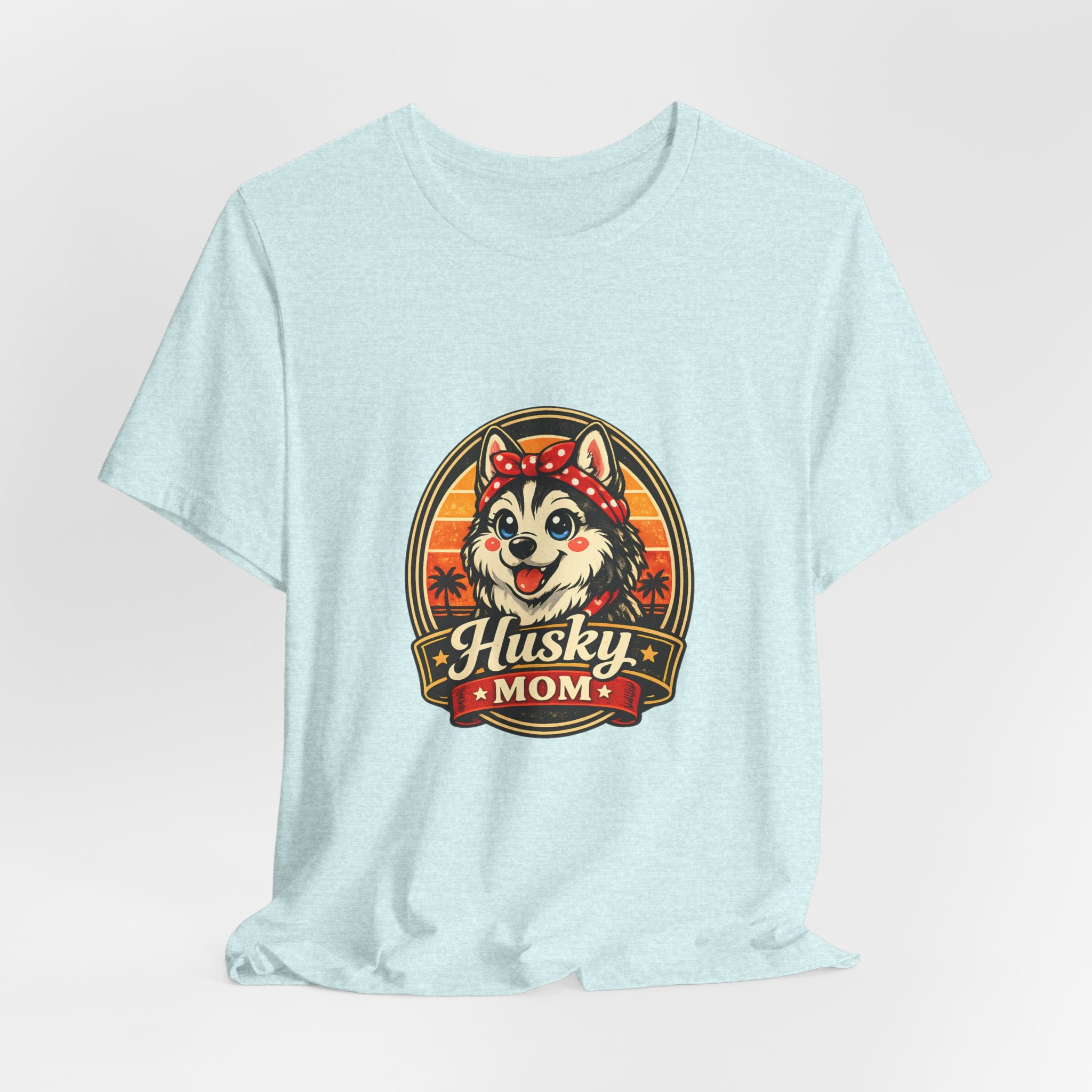 Husky Mom T‑Shirt — Retro Husky Pet Mom Tee