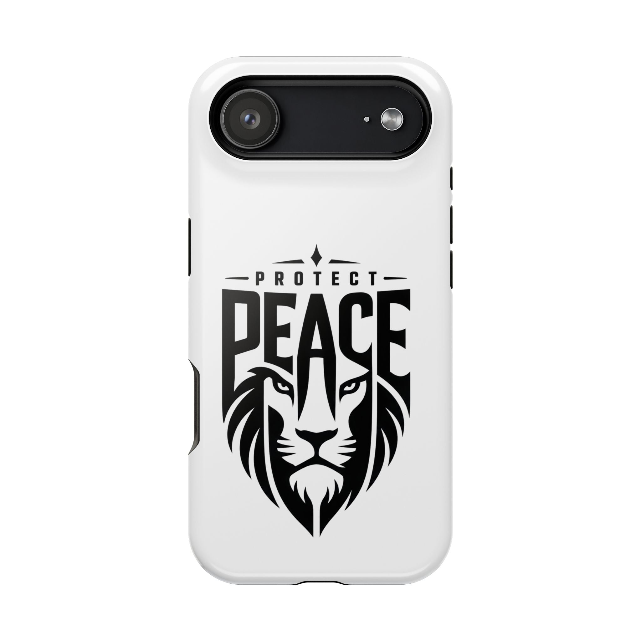 Phone Case — "Protect Peace" Lion Magnetic Impact-Resistant Case