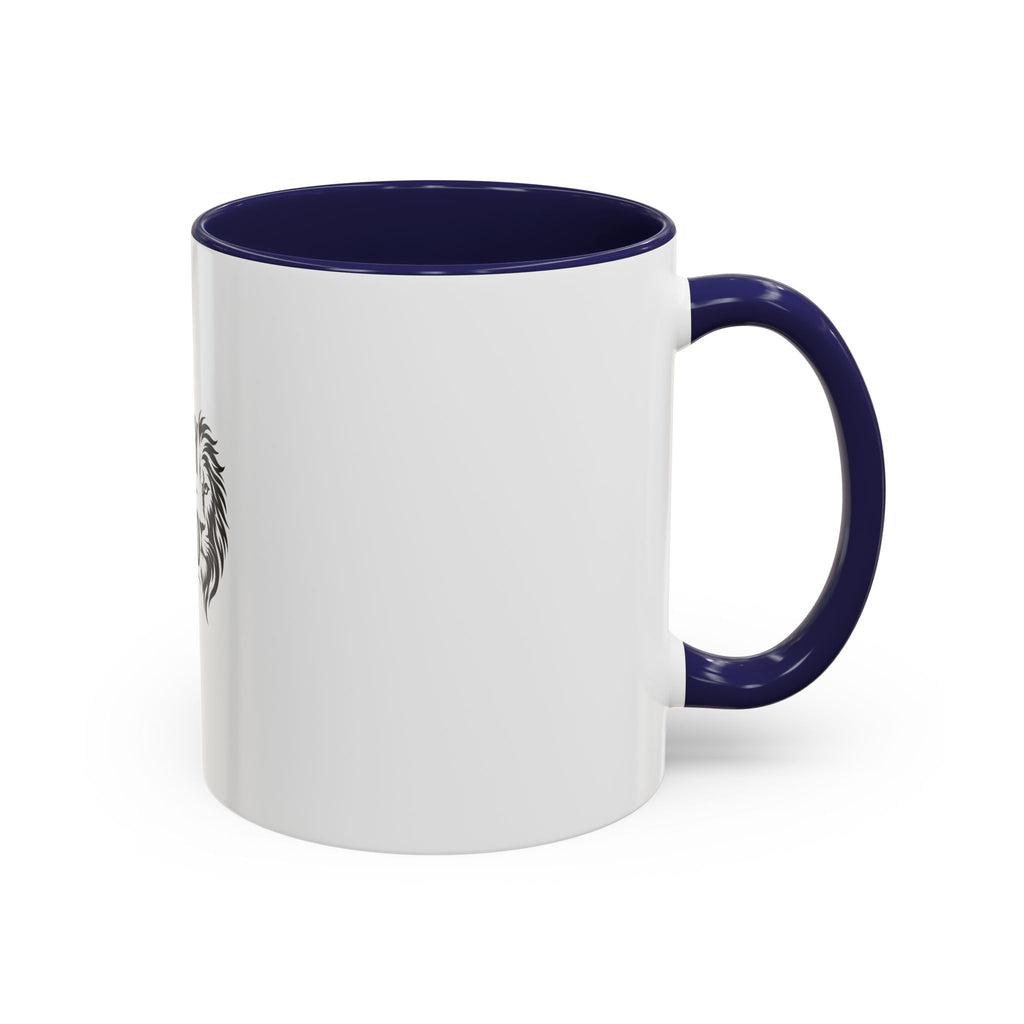 Energy Is Earned Coffee Mug — Motivational Lion Accent Mug (11/15oz)