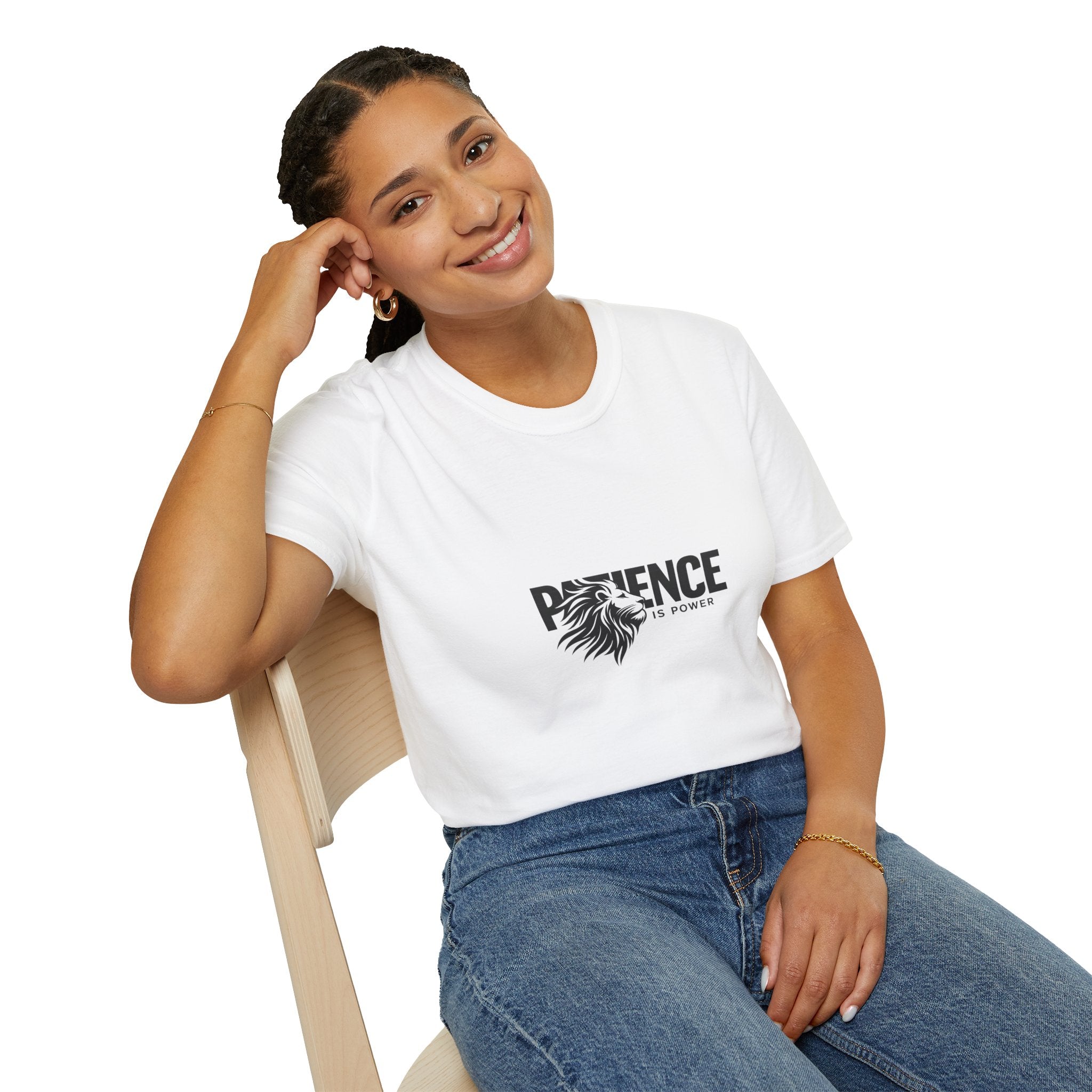 Patience Is Power Lion T-Shirt — Motivational Graphic Tee