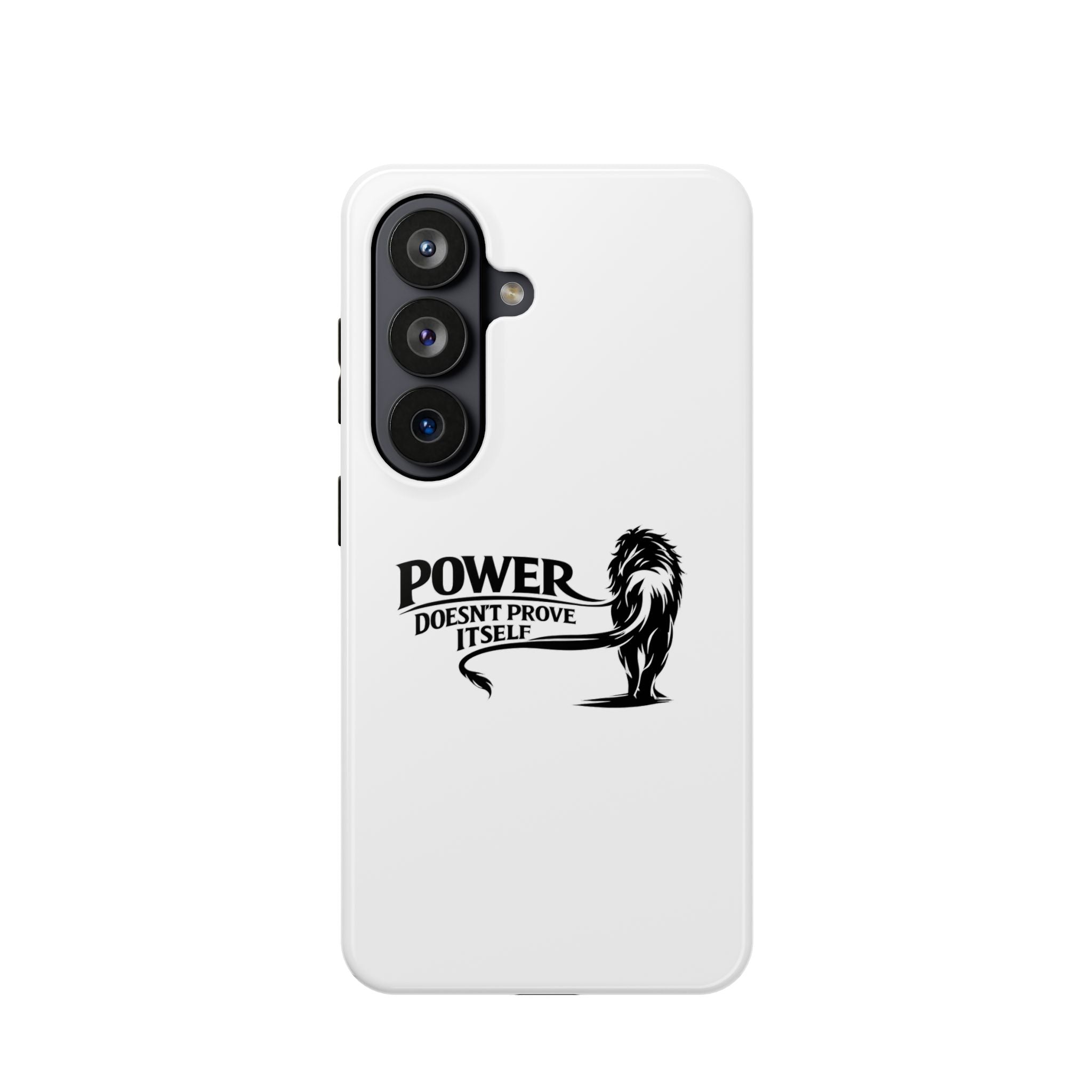 Magnetic Impact-Resistant Phone Case — "Power Doesn't Prove Itself" Lion Design