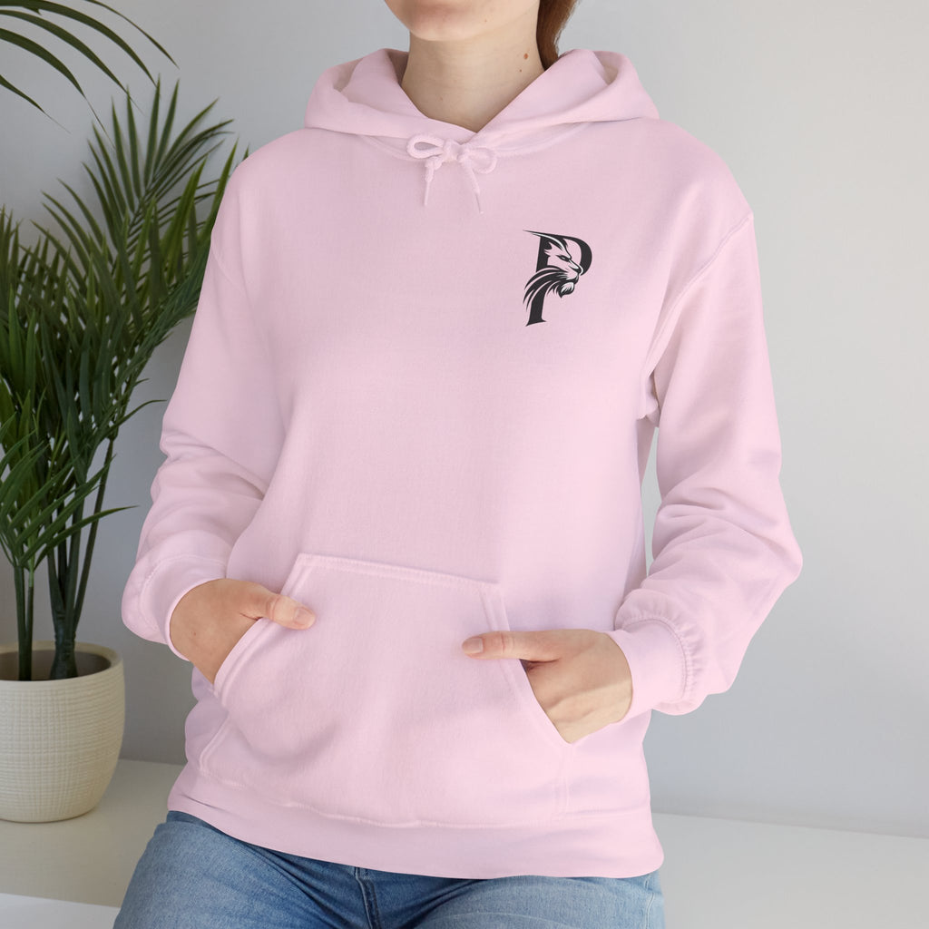P Introductory Logo Hoodie — Minimalist Monogram Chest Print