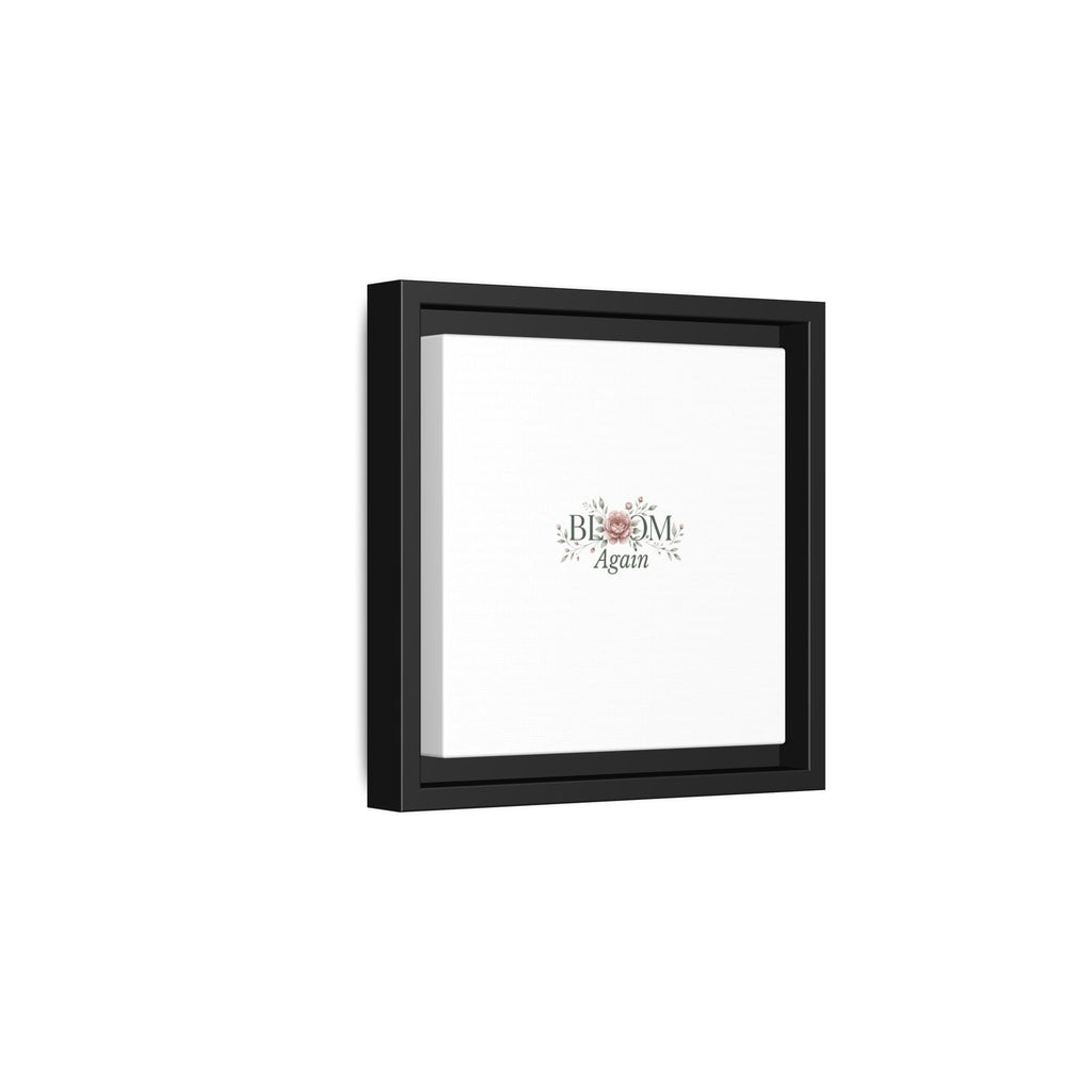 Bless Me Again Floral Matte Canvas Print, Framed Wall Art