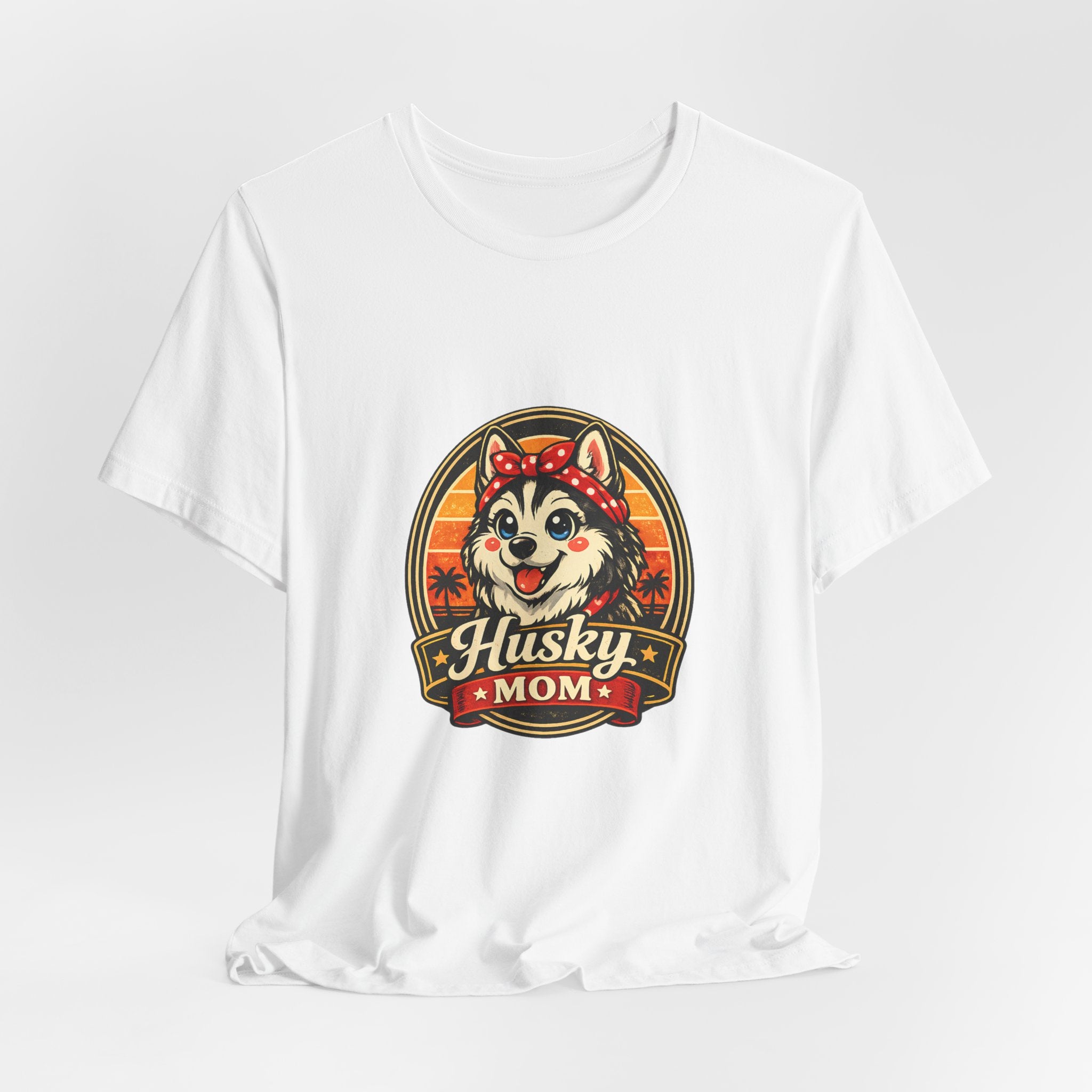 Husky Mom T‑Shirt — Retro Husky Pet Mom Tee
