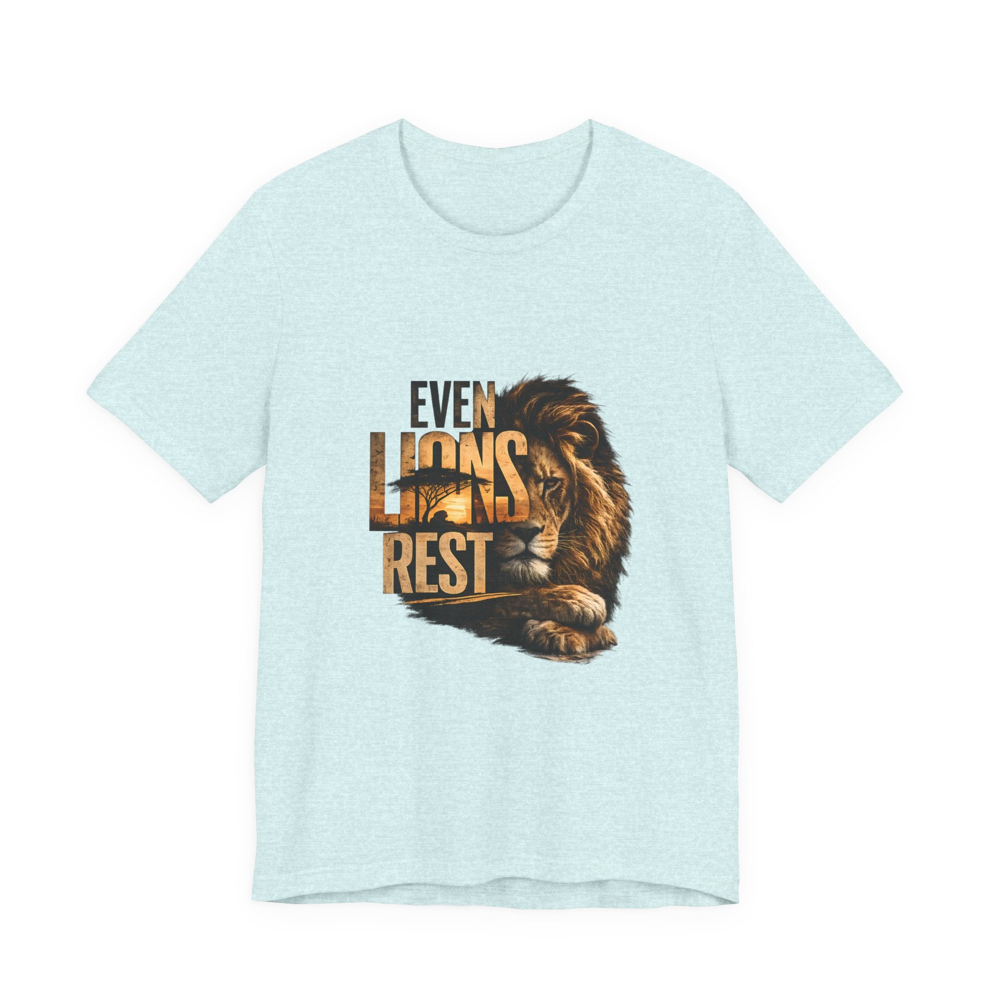 Even Lions Rest T-Shirt — Relaxed Lion Graphic Tee