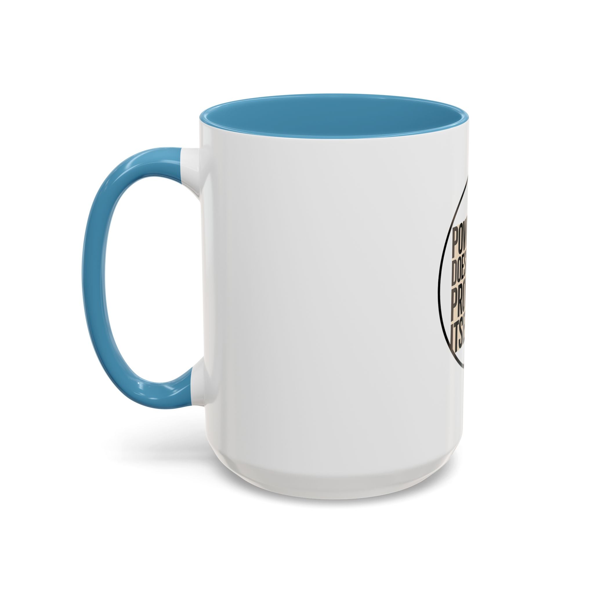 Power Doesn't Prove Itself Lion Coffee Mug — Motivational Accent Mug (11/15 oz)