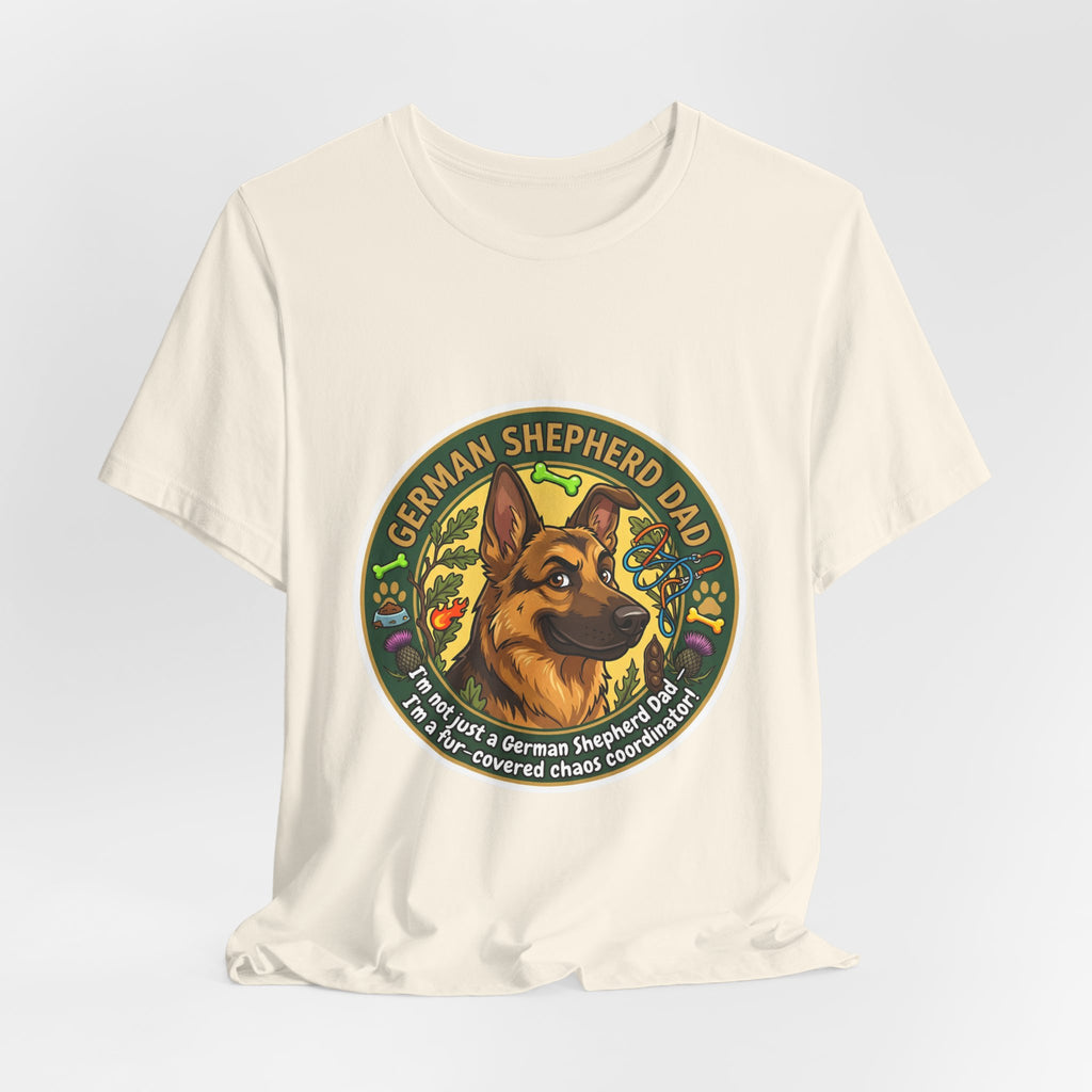 German Shepherd Dad T-Shirt — "German Shepherd Dad" Graphic Tee for Dog Lovers