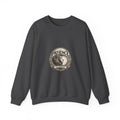 Patience Lion Crewneck Sweatshirt — Vintage Emblem Graphic