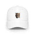 Low Profile Baseball Cap - Tiger Half Face Graphic "Fierce" Embroidered Hat