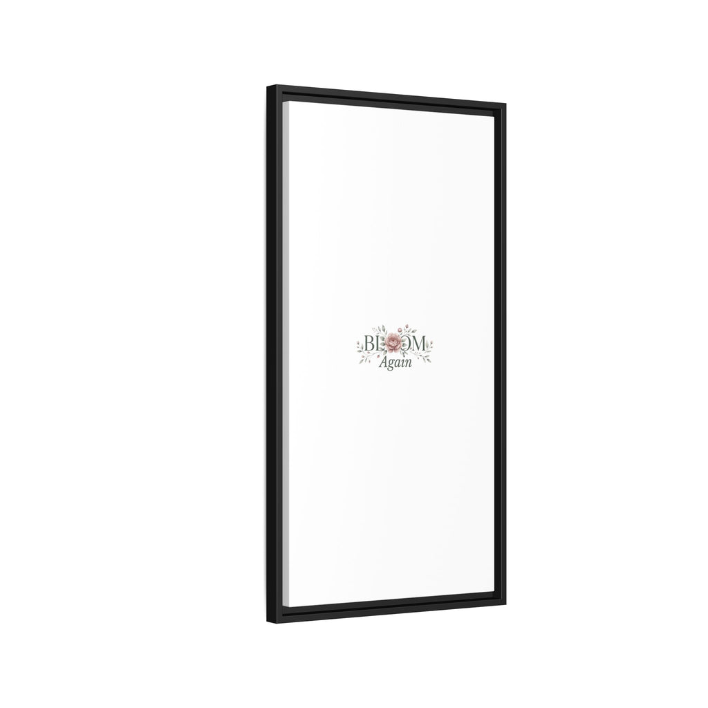 Bless Me Again Floral Matte Canvas Print, Framed Wall Art