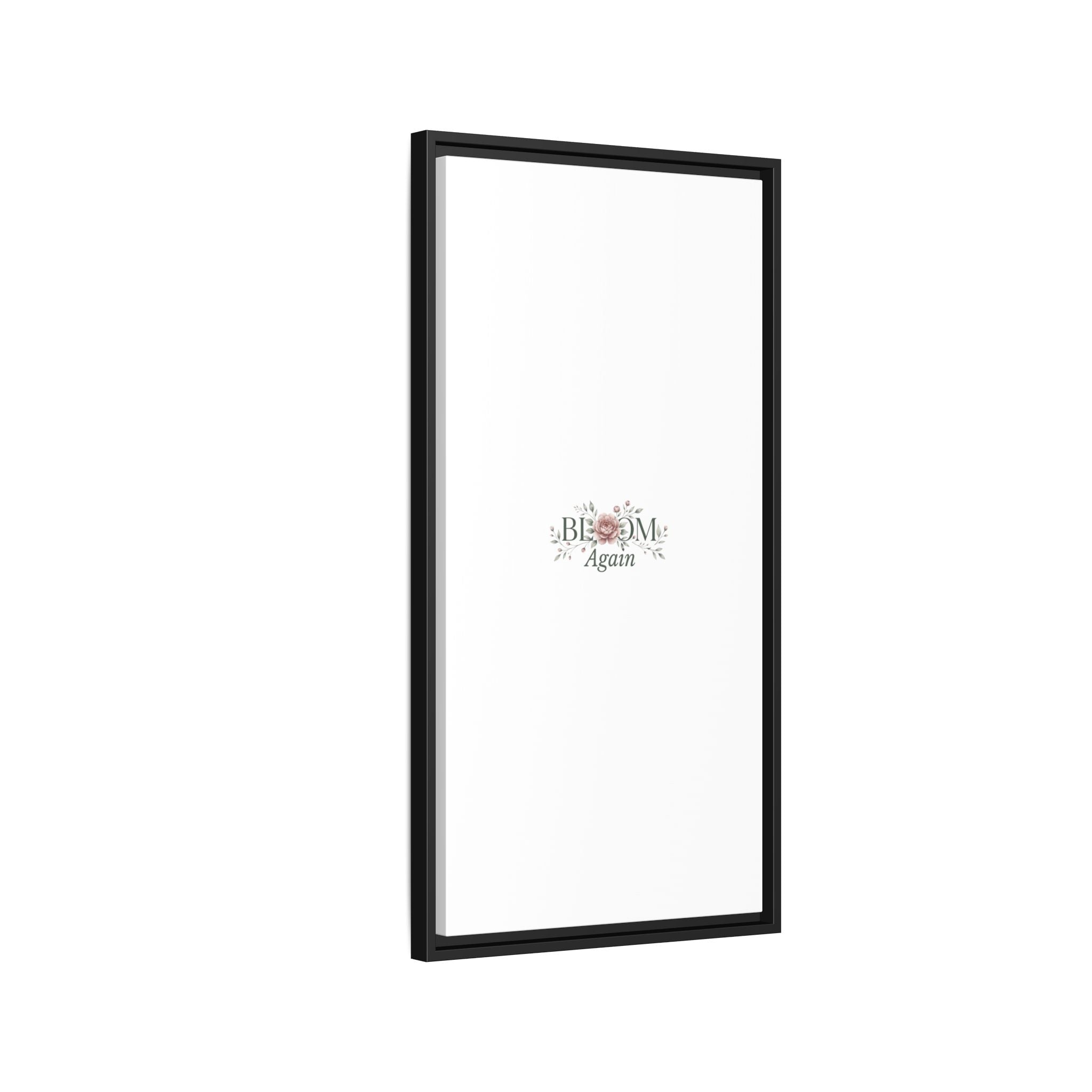 Bless Me Again Floral Matte Canvas Print, Framed Wall Art