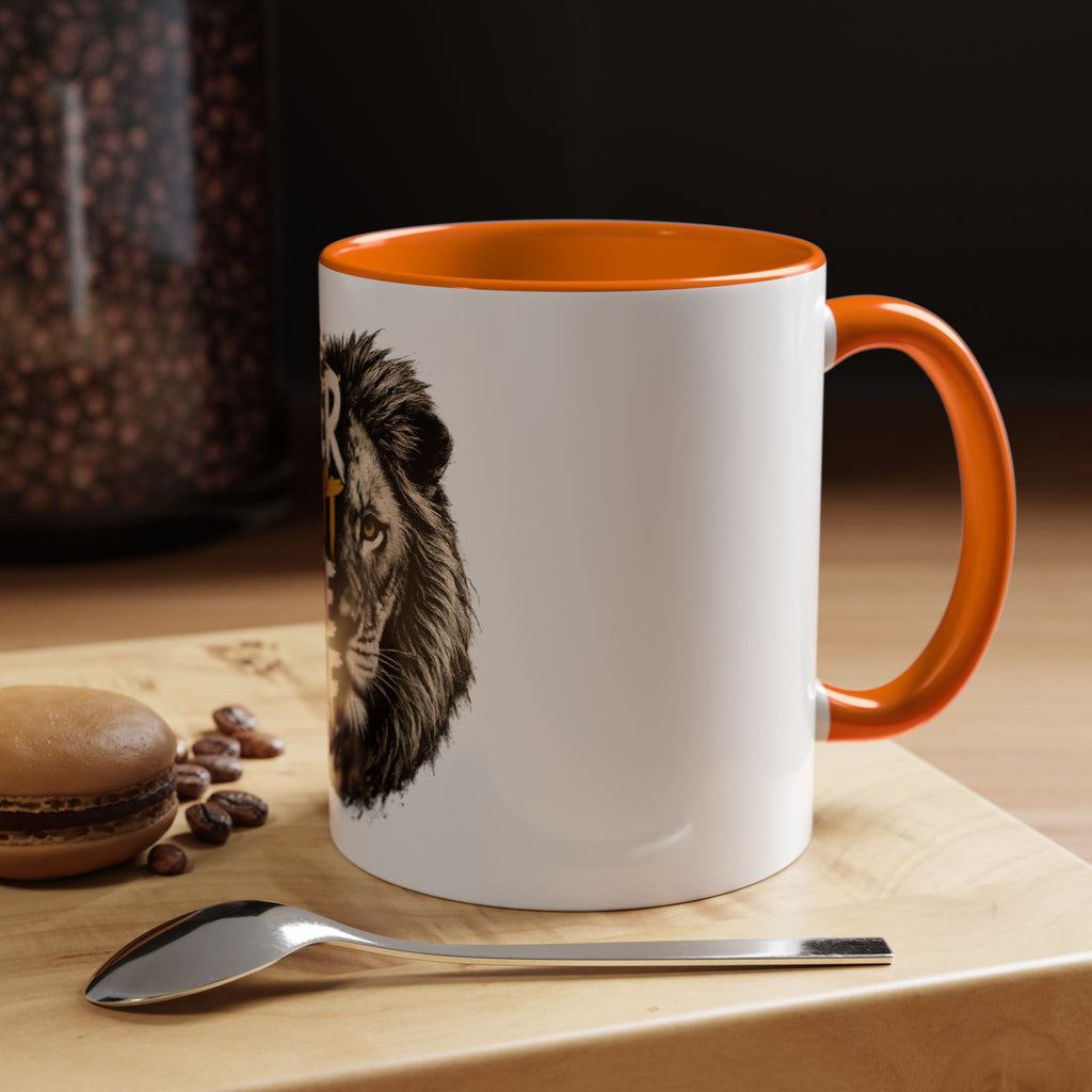 Power Doesn't Prove Itself Lion Accent Coffee Mug — Motivational 11/15oz Gift