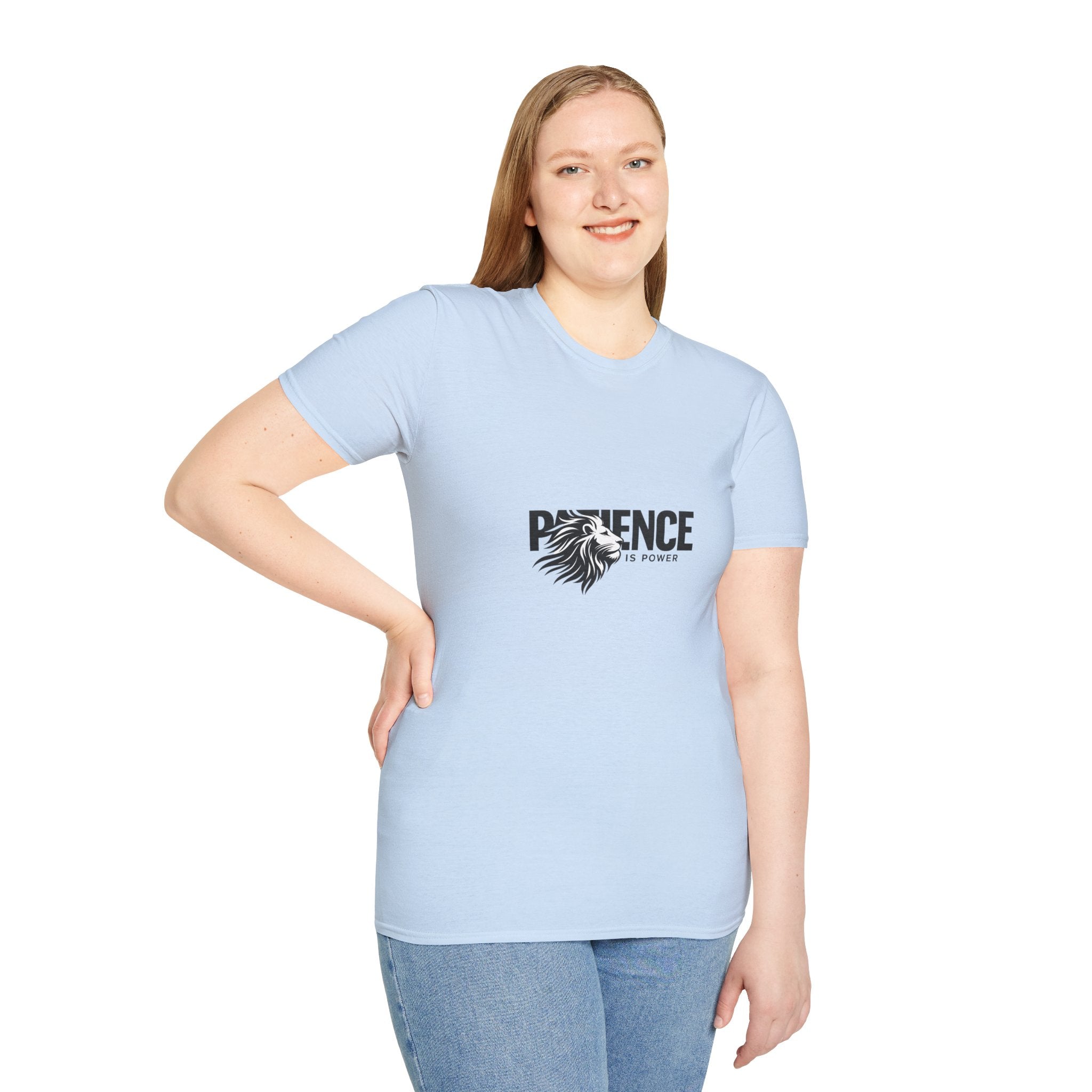 Patience Is Power Lion T-Shirt — Motivational Graphic Tee