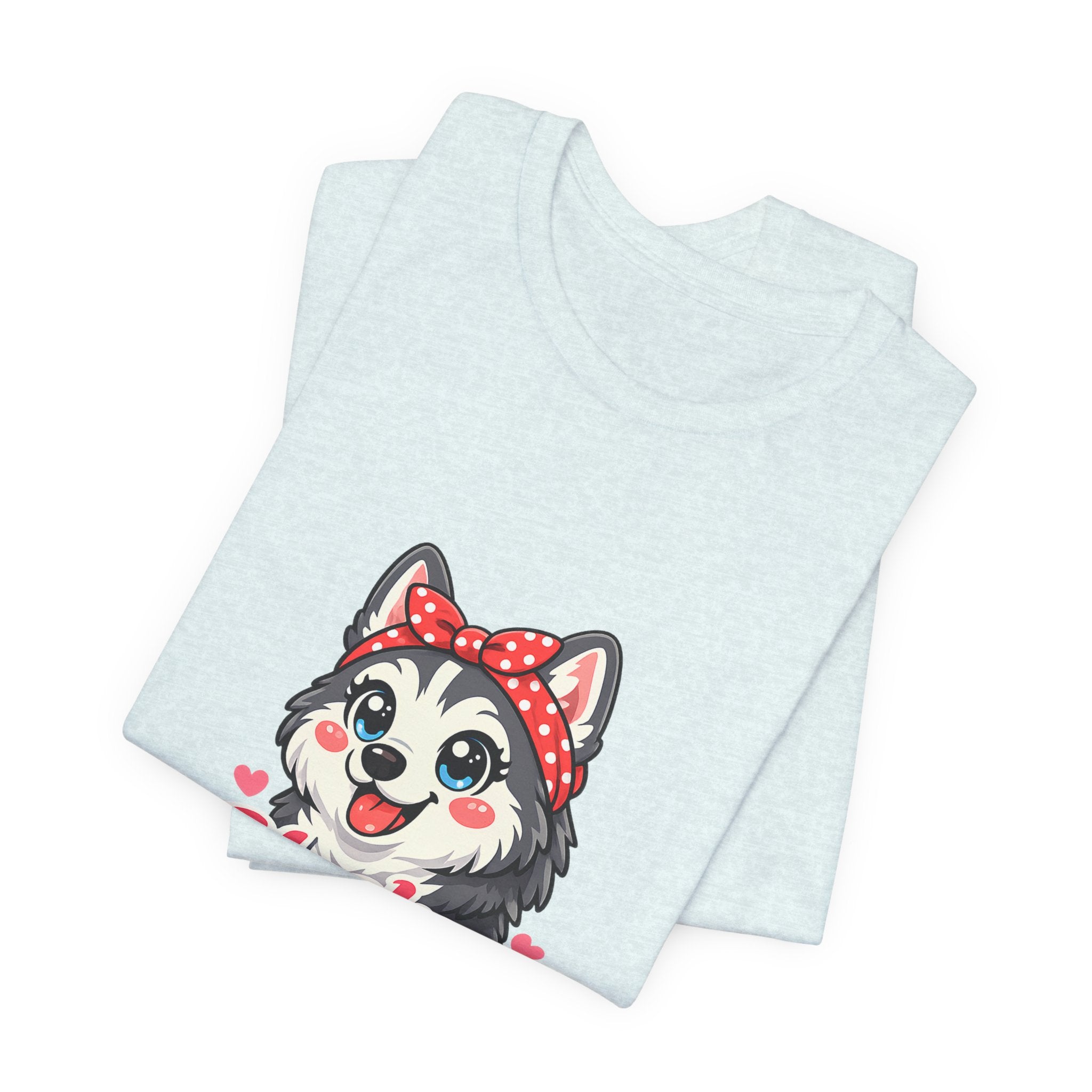 Husky Mom T-Shirt — Cute Cartoon Husky Mom Tee