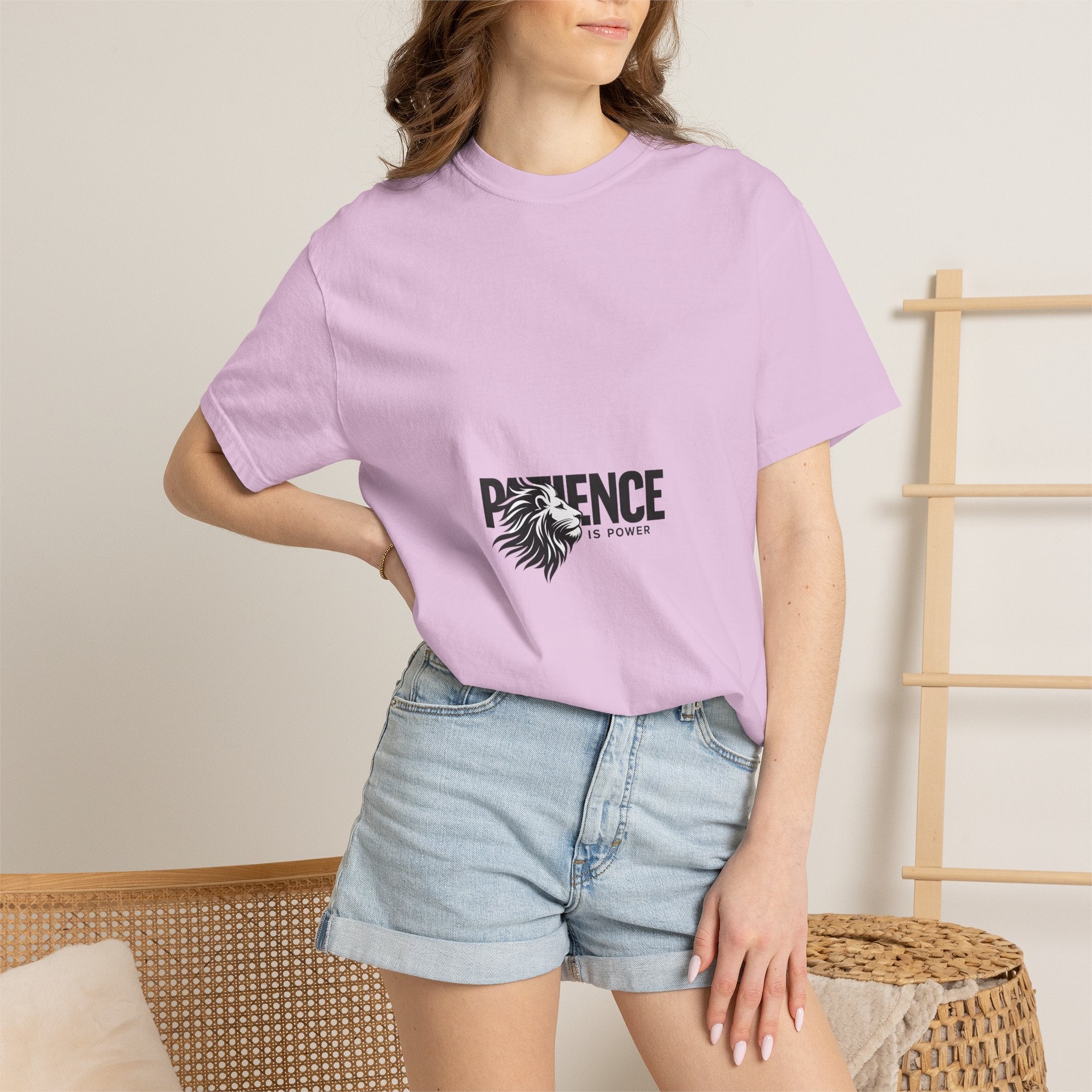 Patience Is Power Lion Graphic T-Shirt