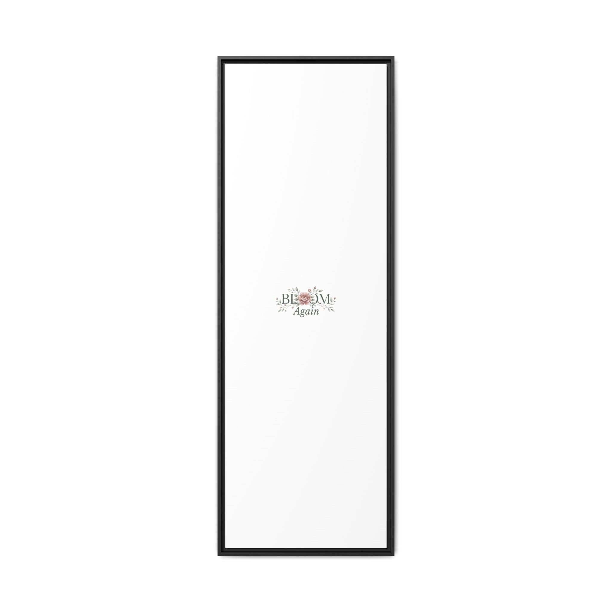 Bless Me Again Floral Matte Canvas Print, Framed Wall Art