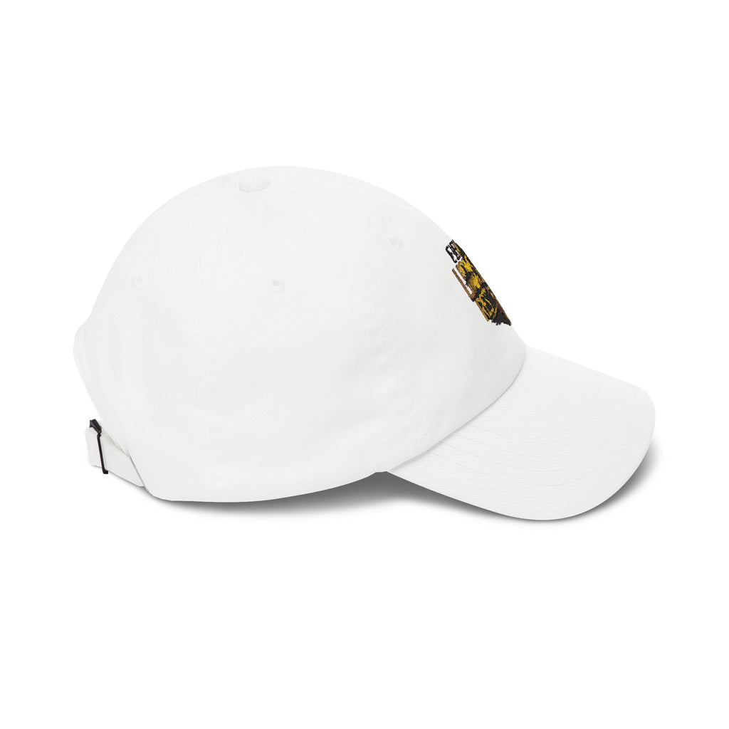 Lion Graphic Dad Cap — "Ever Lifts Rest" Embroidered Baseball Hat