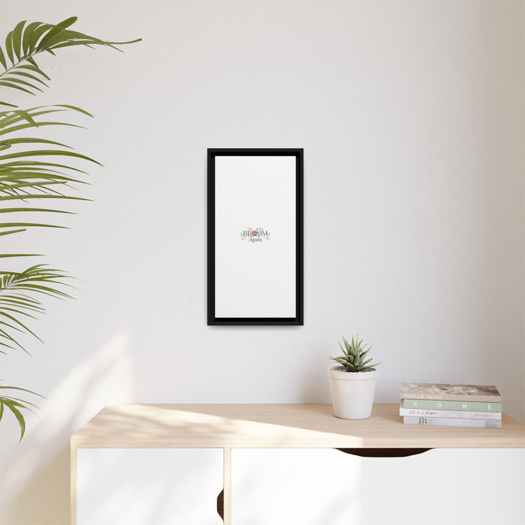 Bless Me Again Floral Matte Canvas Print, Framed Wall Art