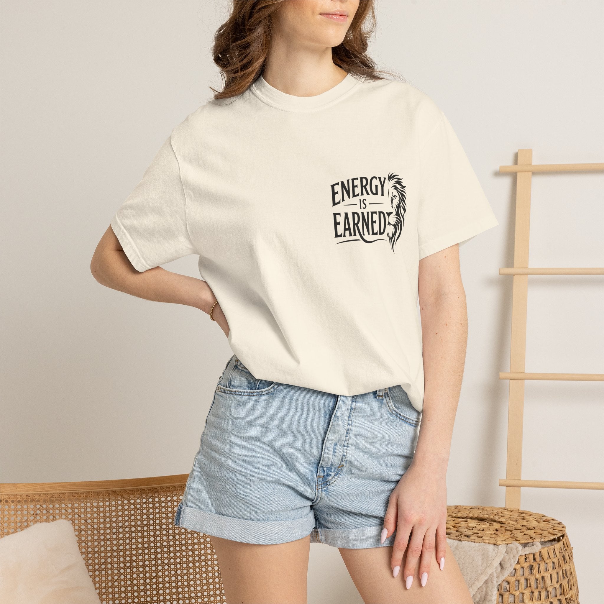 Energy Is Earned T-Shirt — Motivational Fitness Tee
