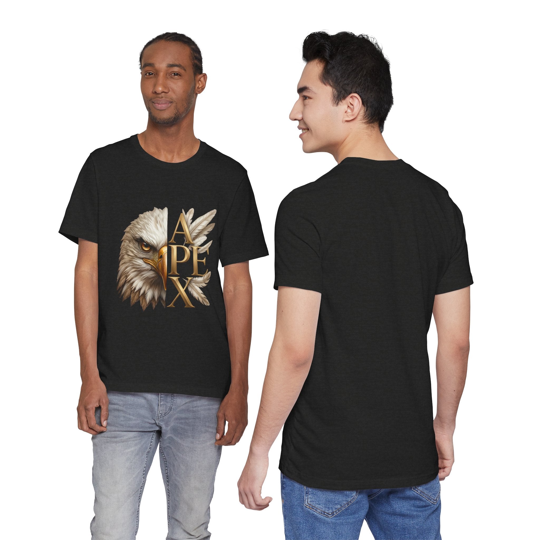 Apex Eagle T‑Shirt — Majestic Eagle Head with 'APEX' Gold Lettering