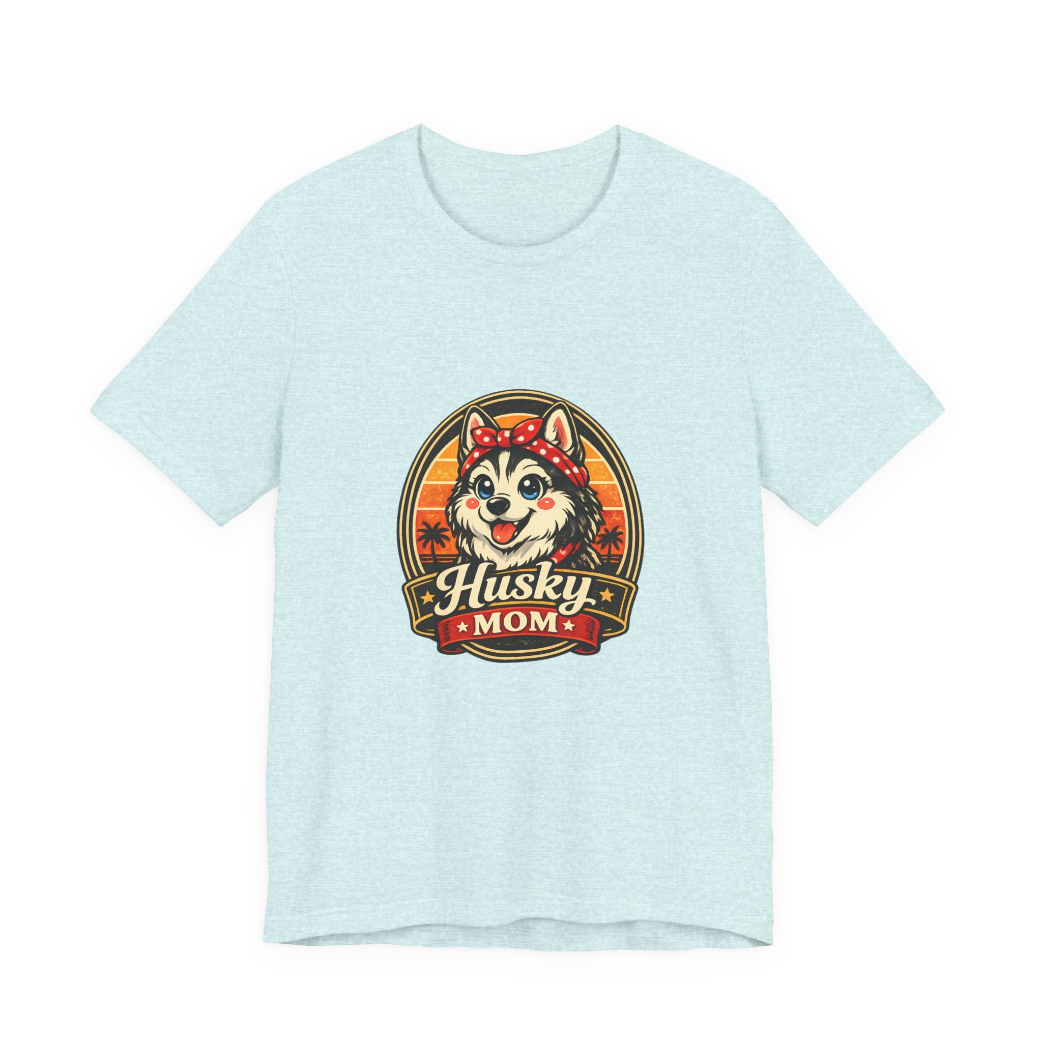 Husky Mom T‑Shirt — Retro Husky Pet Mom Tee