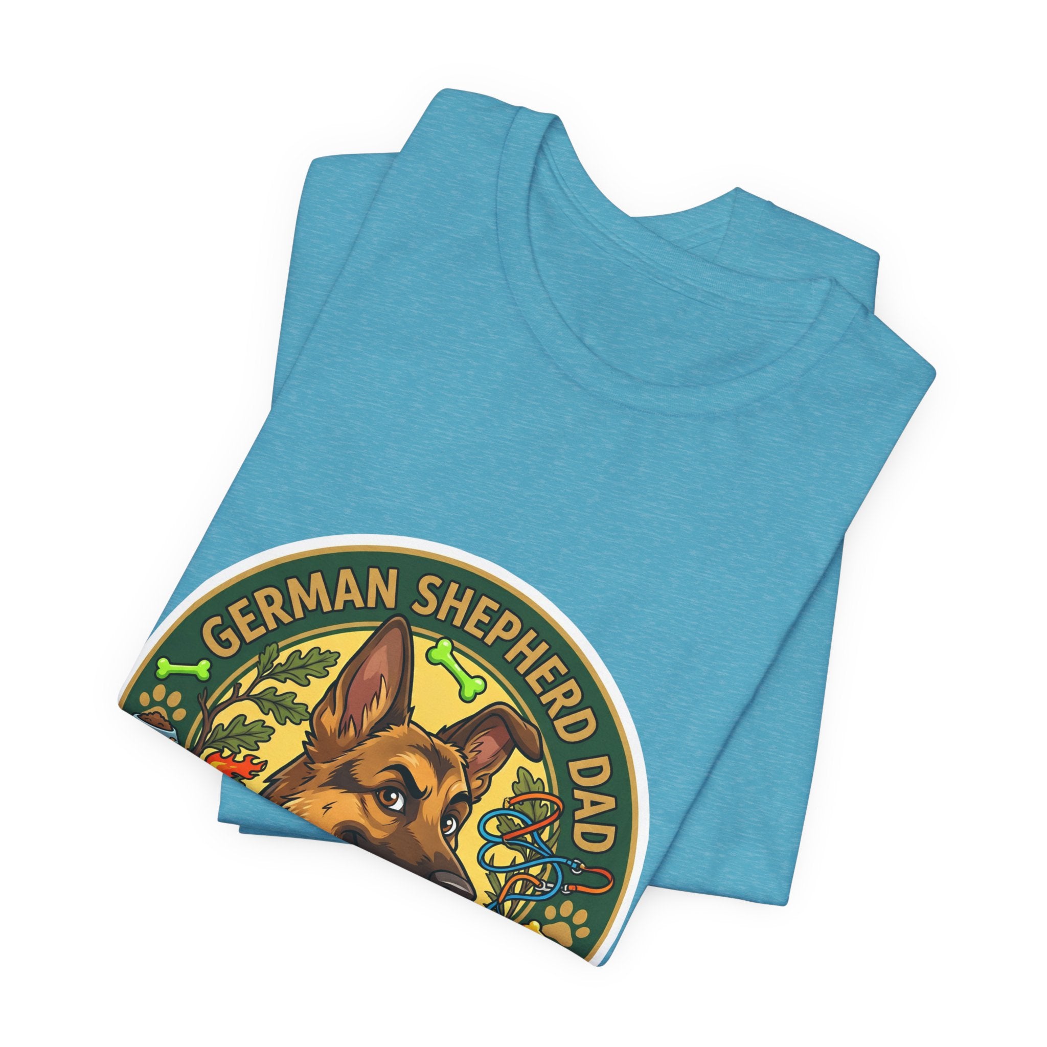 German Shepherd Dad T-Shirt — "German Shepherd Dad" Graphic Tee for Dog Lovers