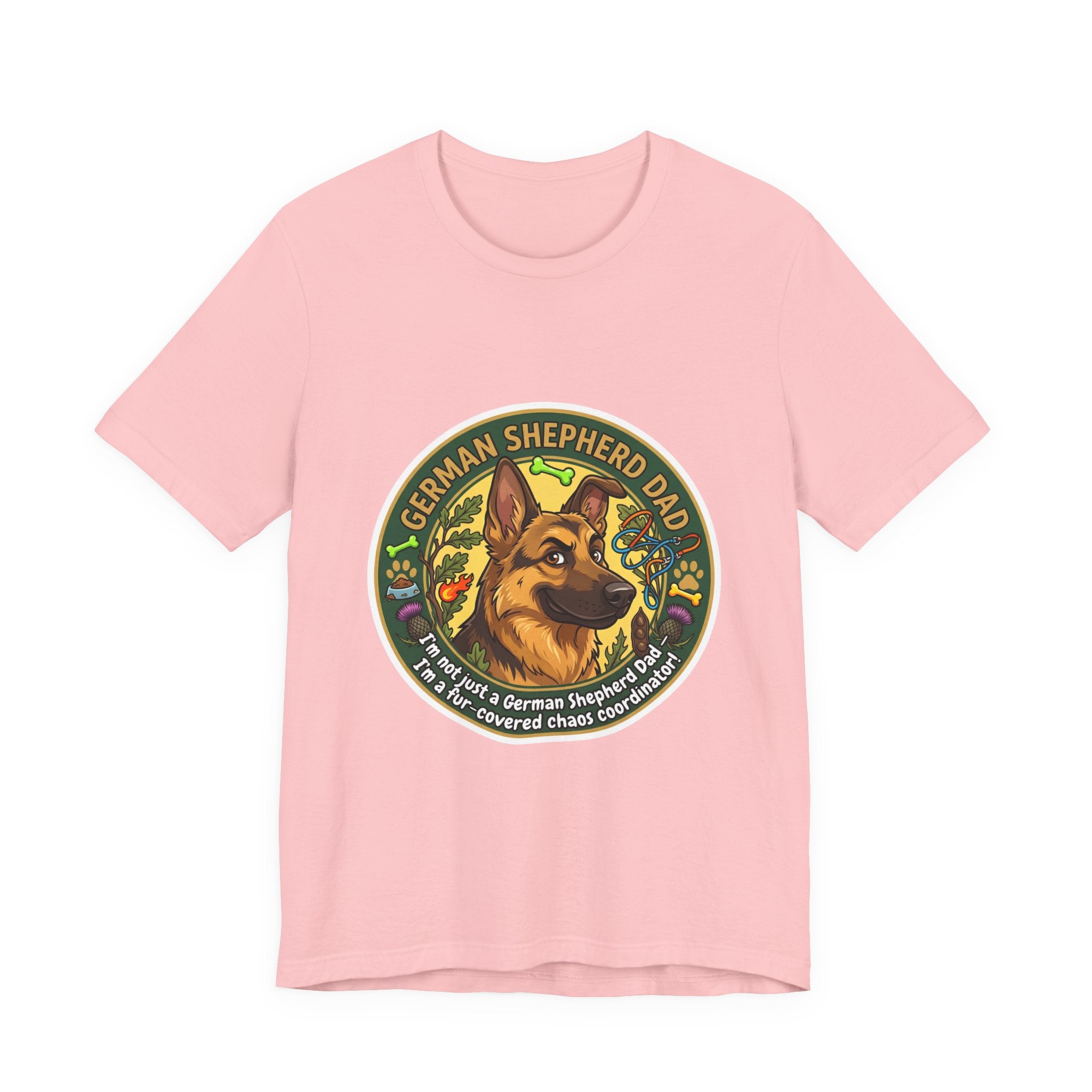 German Shepherd Dad T-Shirt — "German Shepherd Dad" Graphic Tee for Dog Lovers