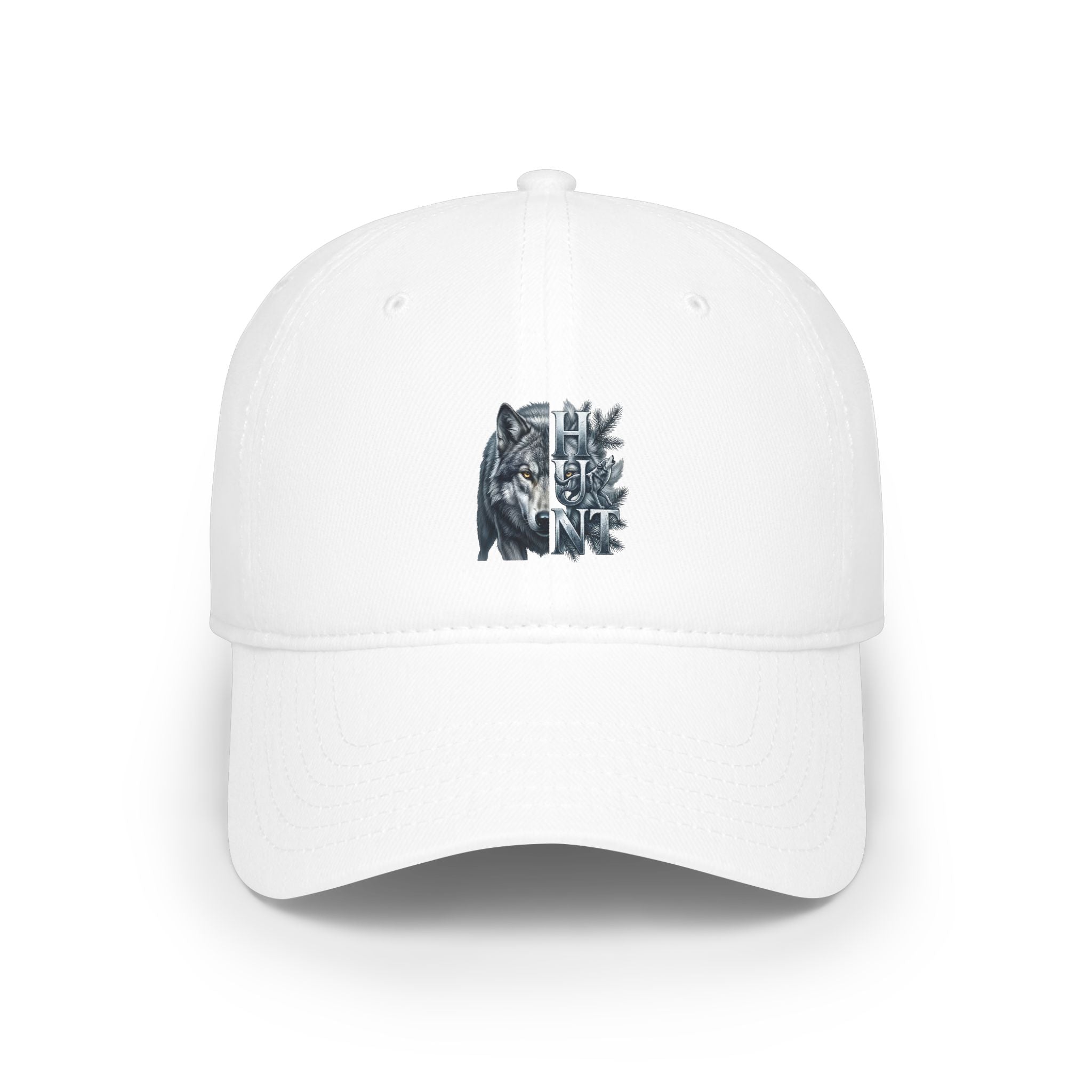 Wolf Silhouette Cap — Minimalist Wildlife Baseball Hat